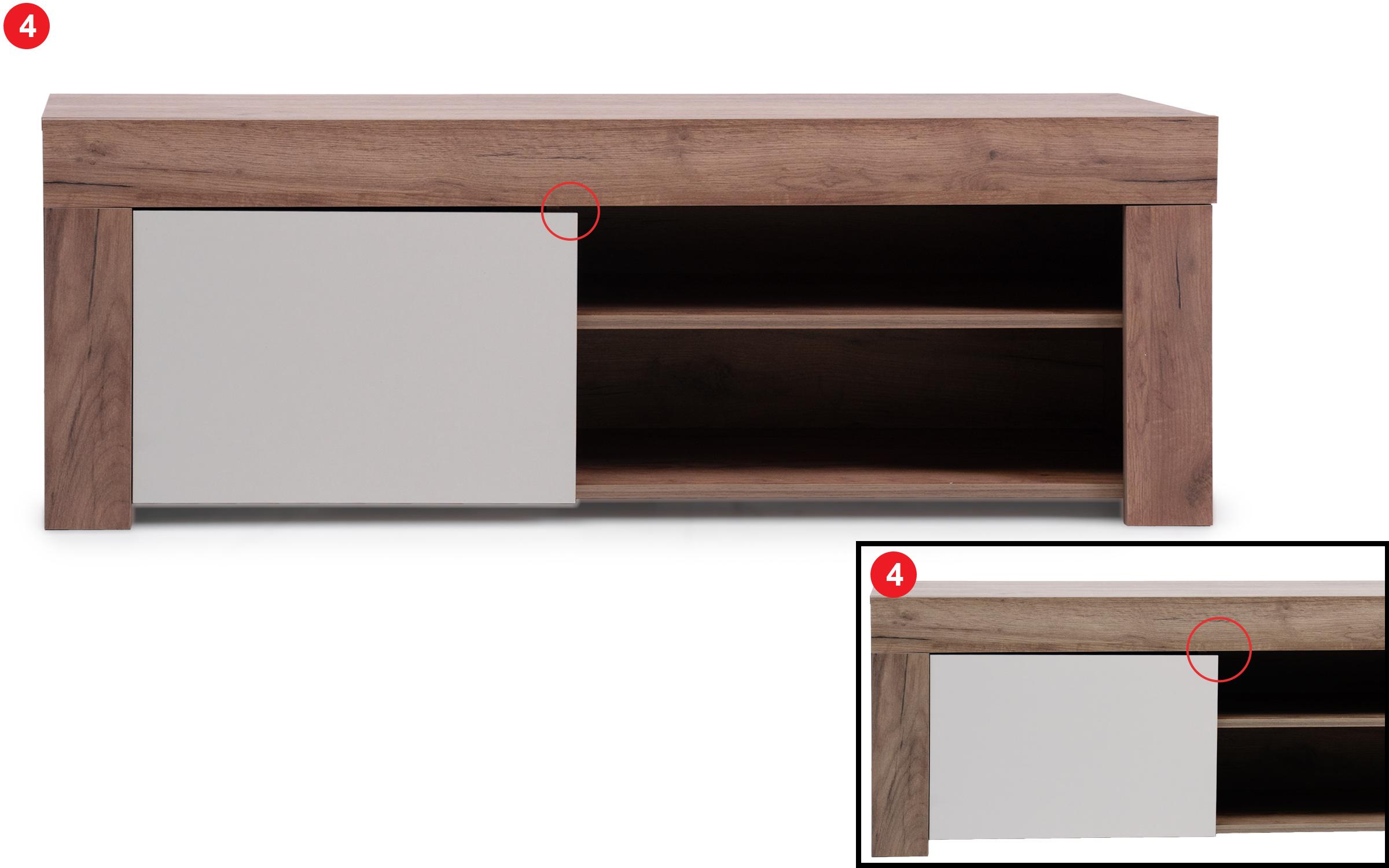 Sample TV cabinet, golden Craft oak + cashmere  5