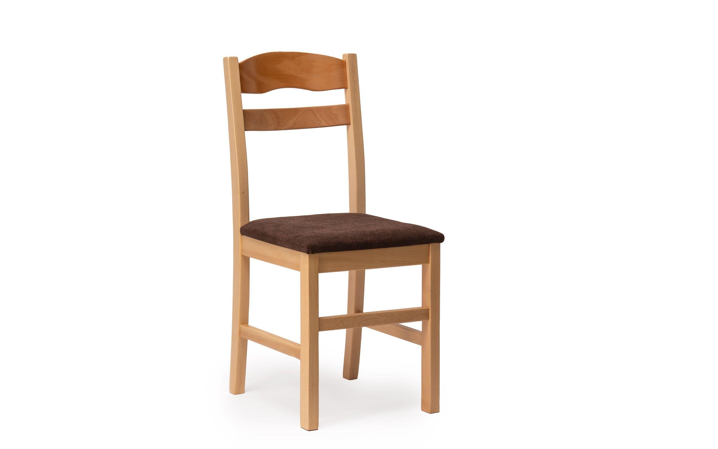 Dining chair Sando, natural + brown seat  3