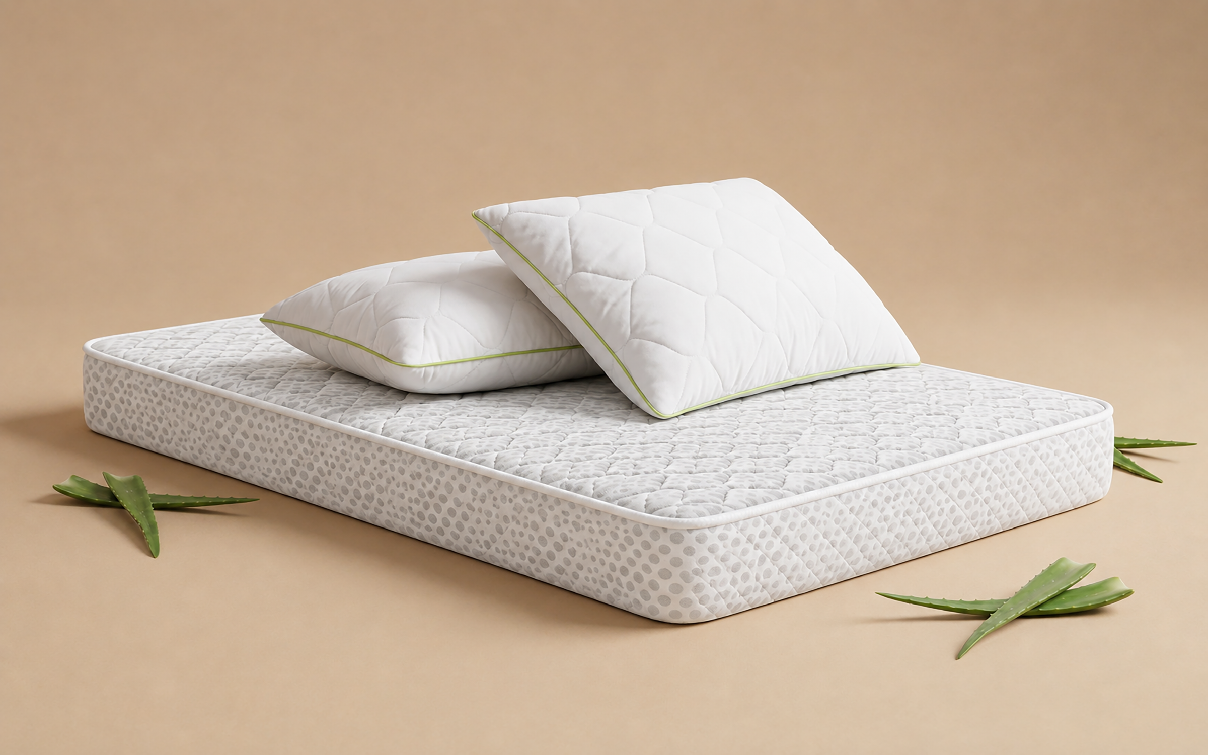 Set of mattress 140/200 + 2 pillows Ultra Detox + Aloe Dream,   1