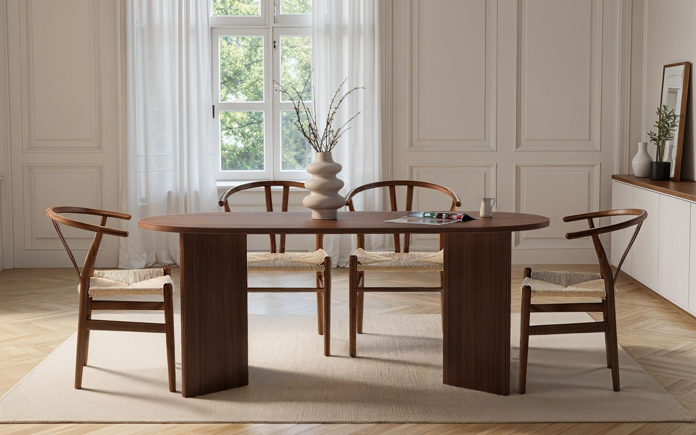 Dining table Sablin, walnut  3