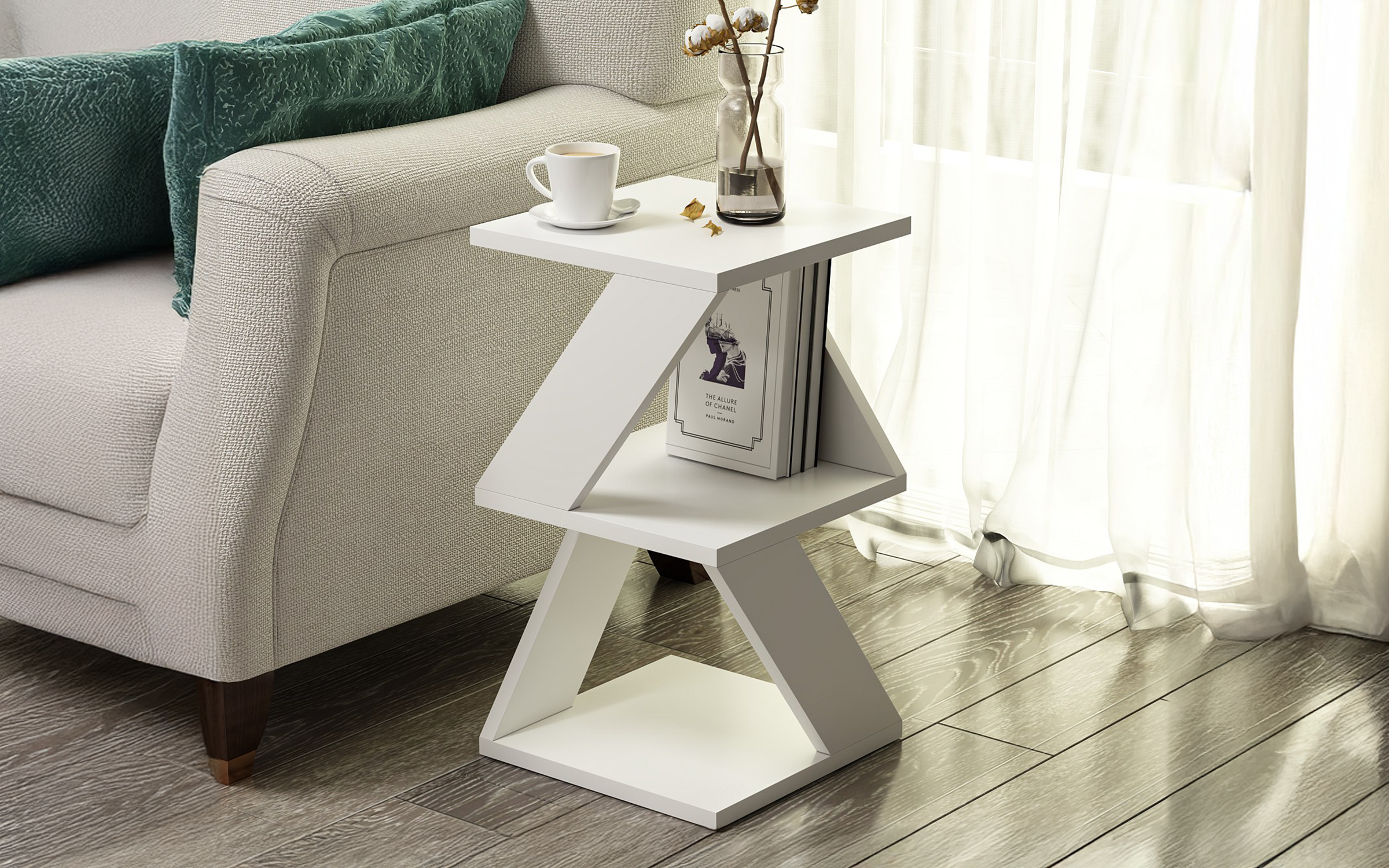 Side table Arida M, white  5