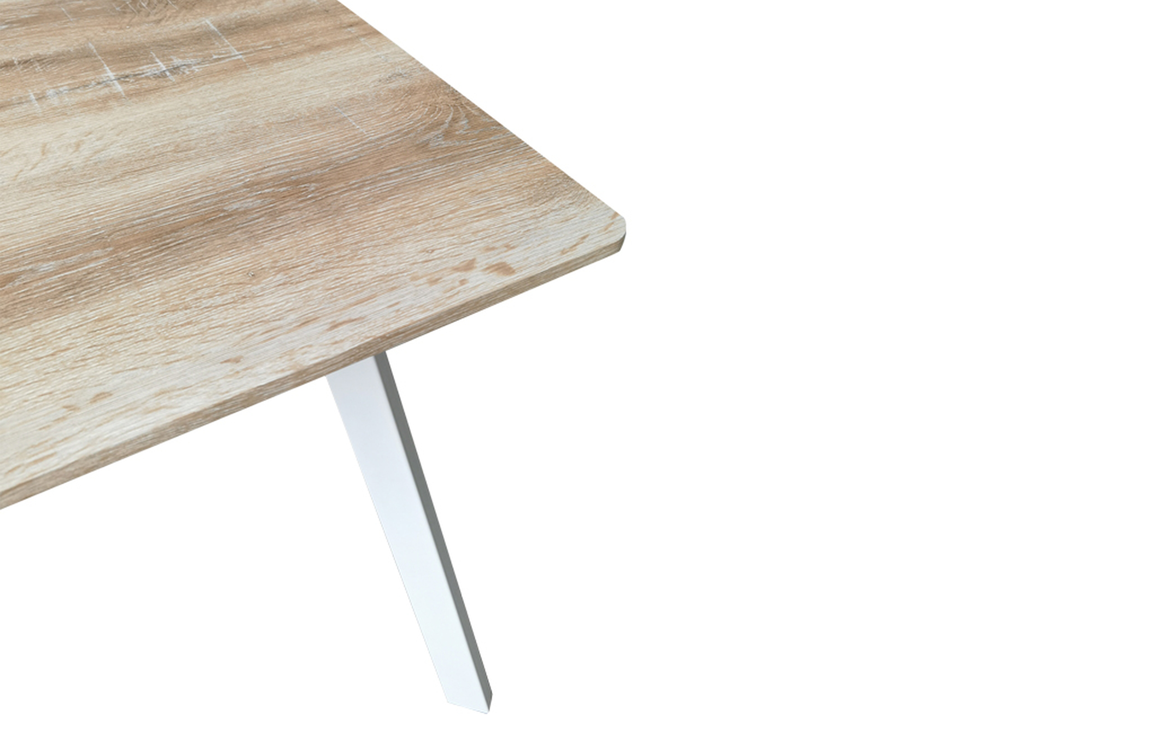 Dining table Squaro 80, Sonoma + white  3
