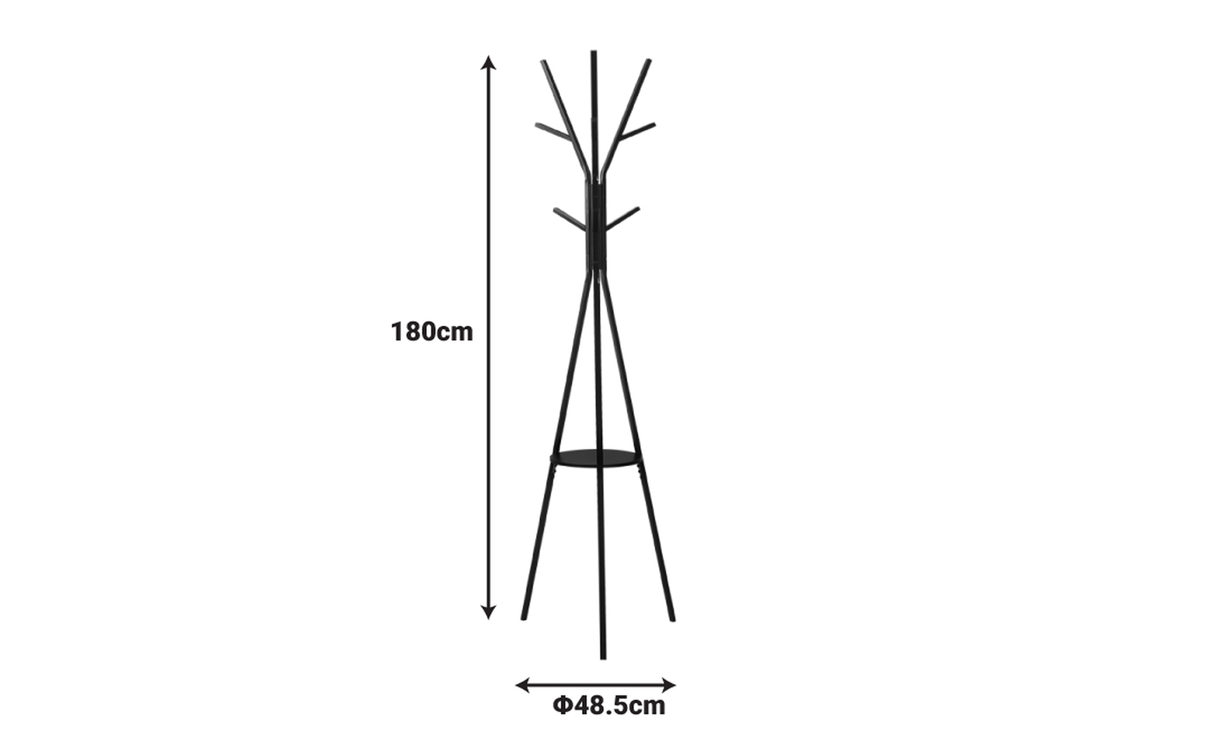 Coat rack Daren, white  2