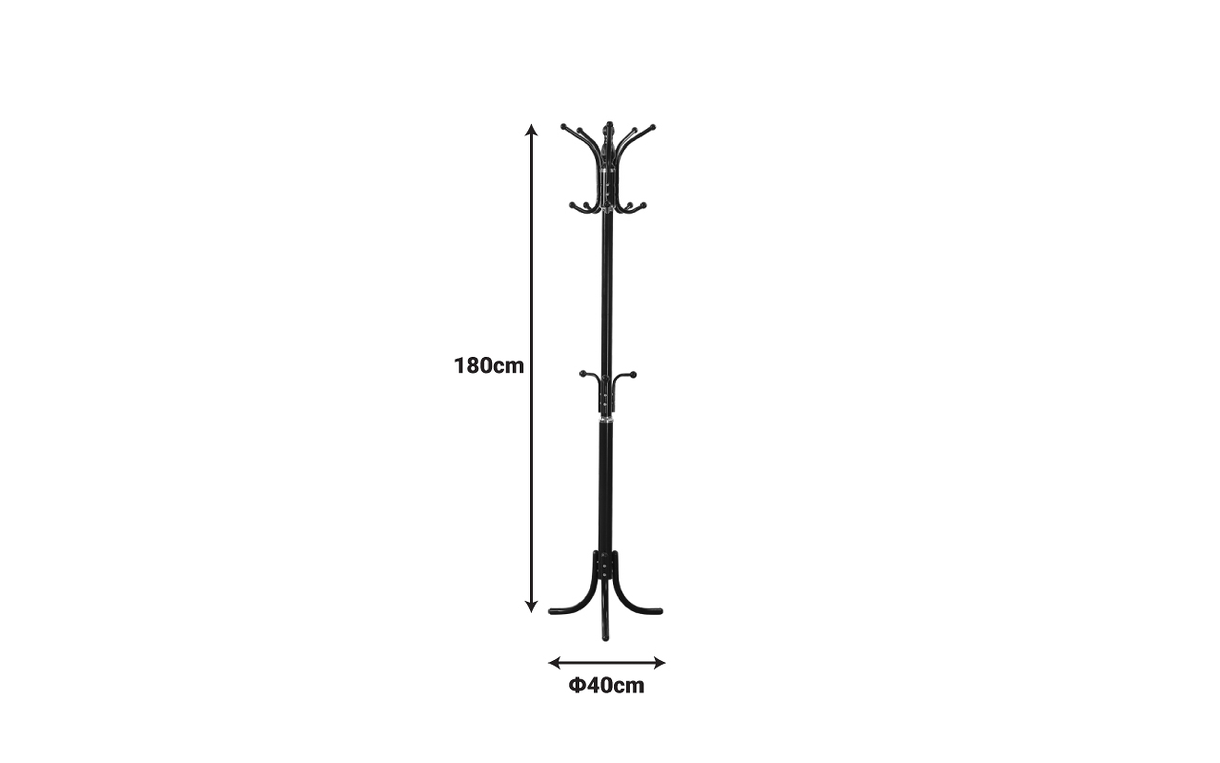 Coat rack Mendora, black  2