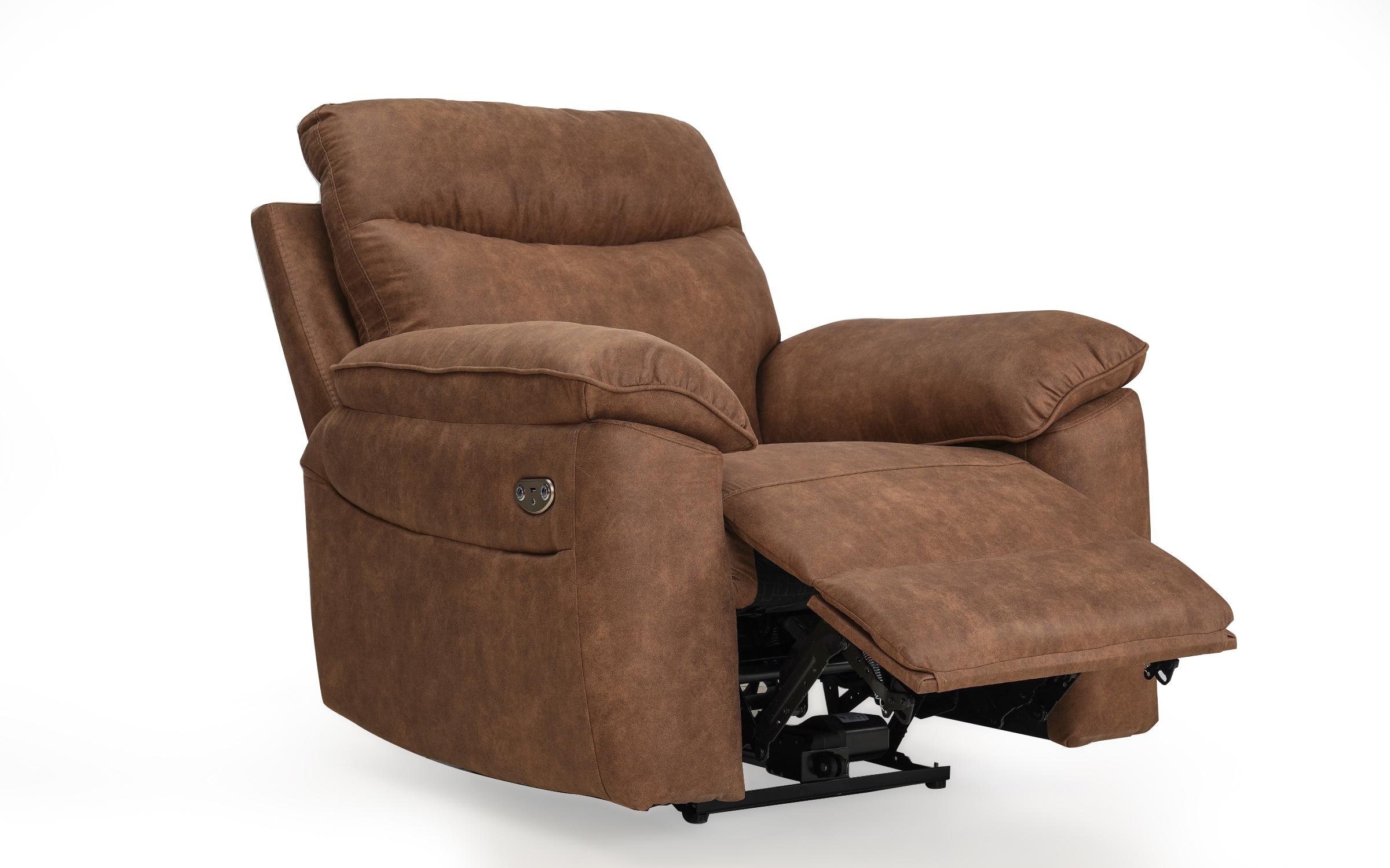 Armchair recliner /with electric mechanism/ Adesto, brown  12