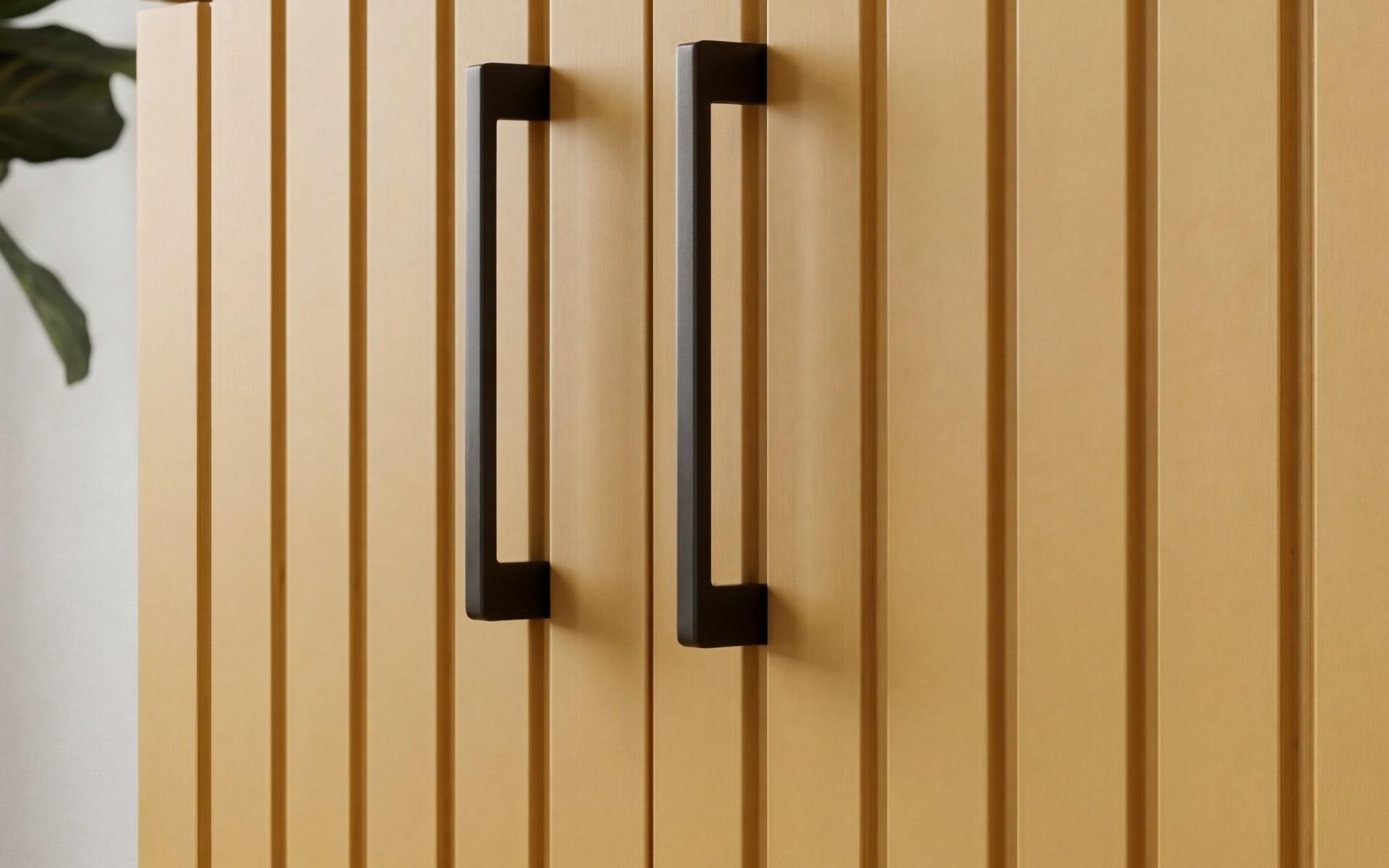 Dresser Senso, dark Scandinavian oak + yellow satin  4