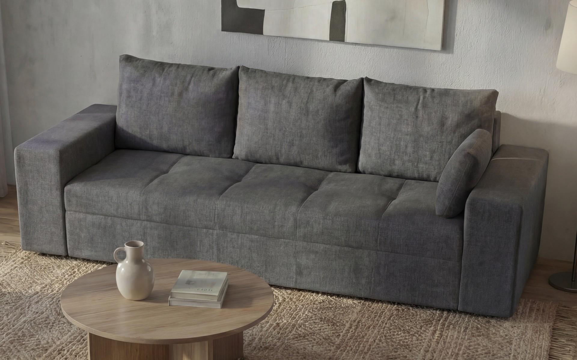 Extendable sofa + оttoman Maron, grey  5