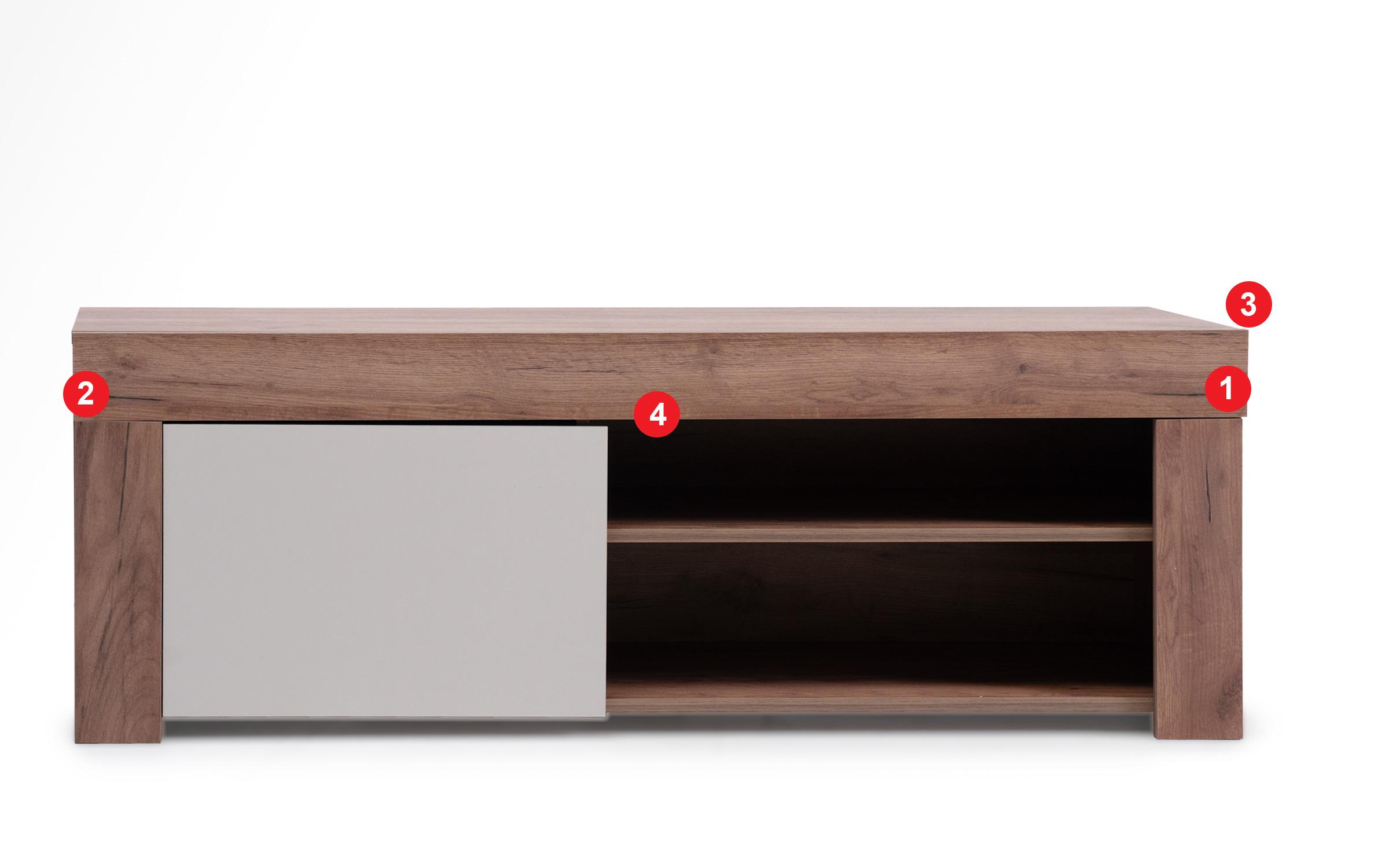 Sample TV cabinet, golden Craft oak + cashmere  1