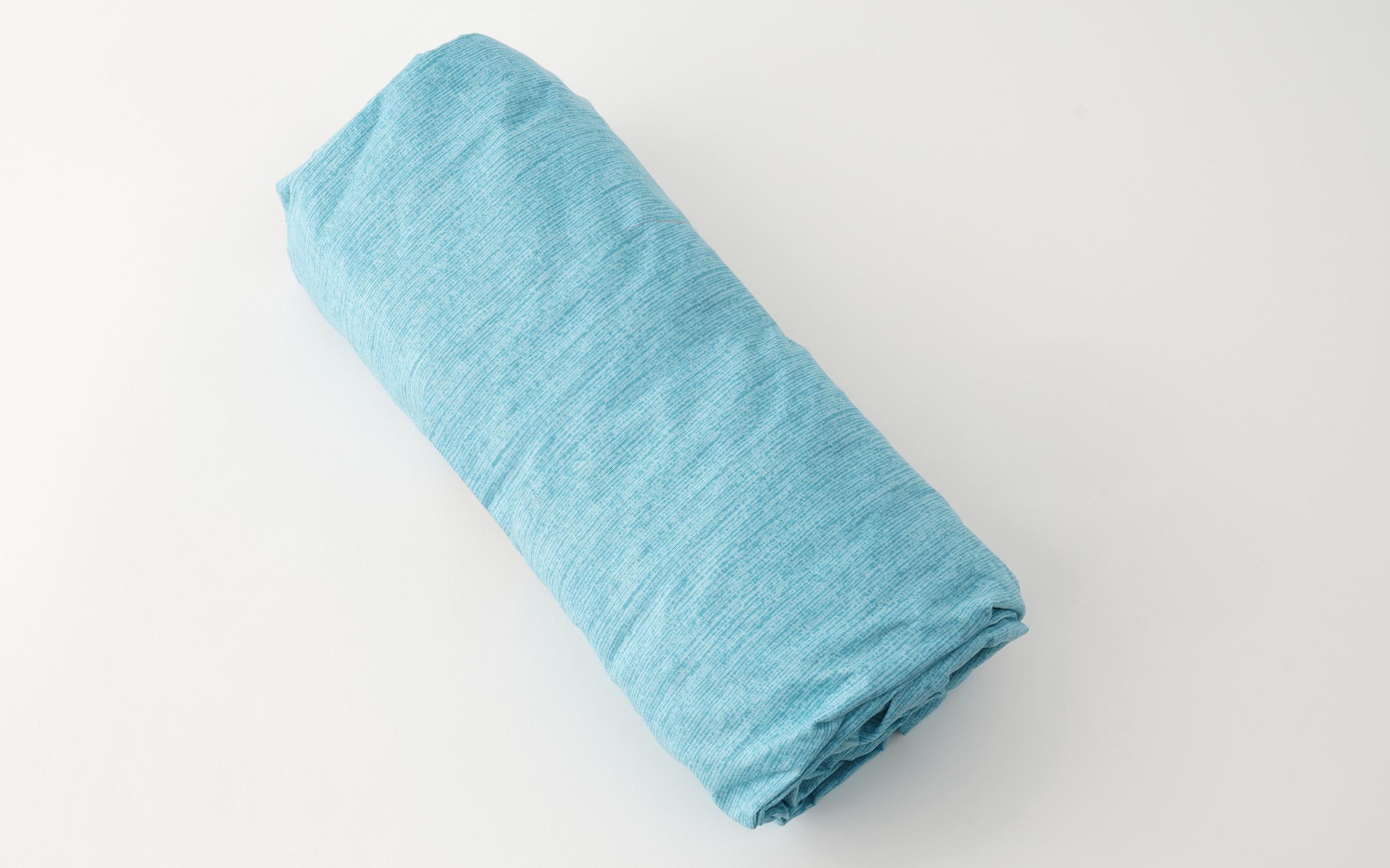 Fitted sheet, turquoise, 90/200 cm  1