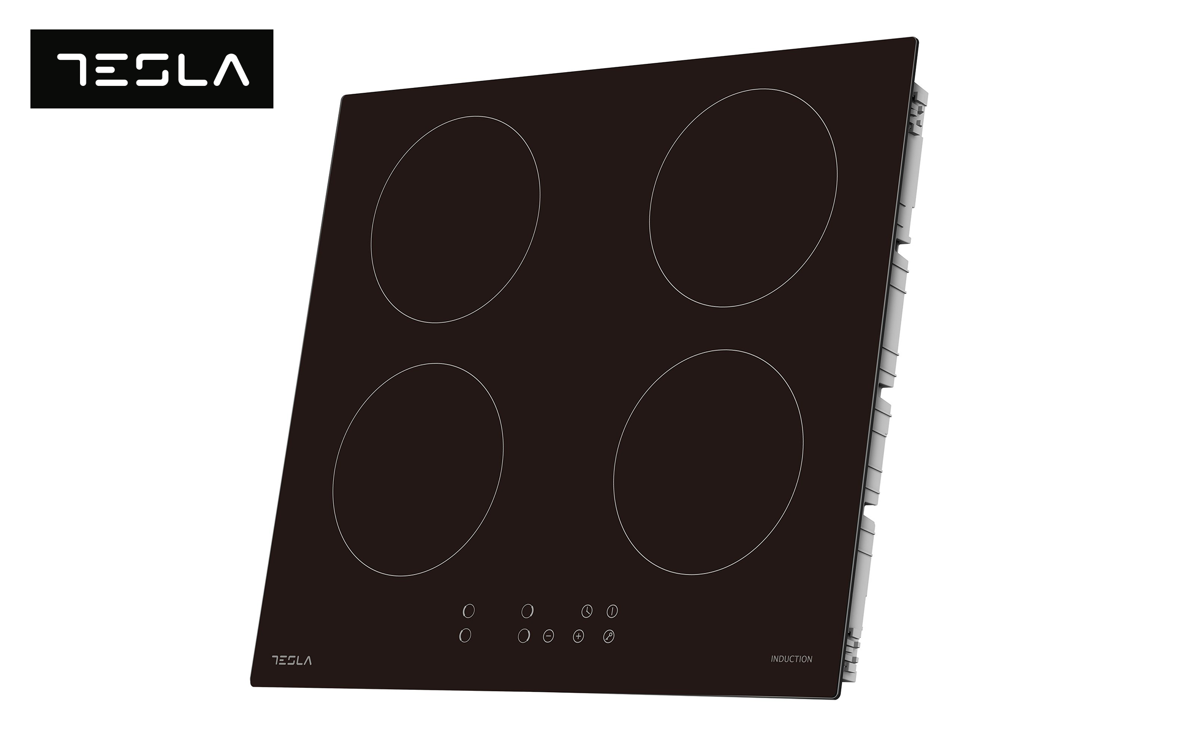 Induction hob TESLA, 4 zones HI6401MB, black  2