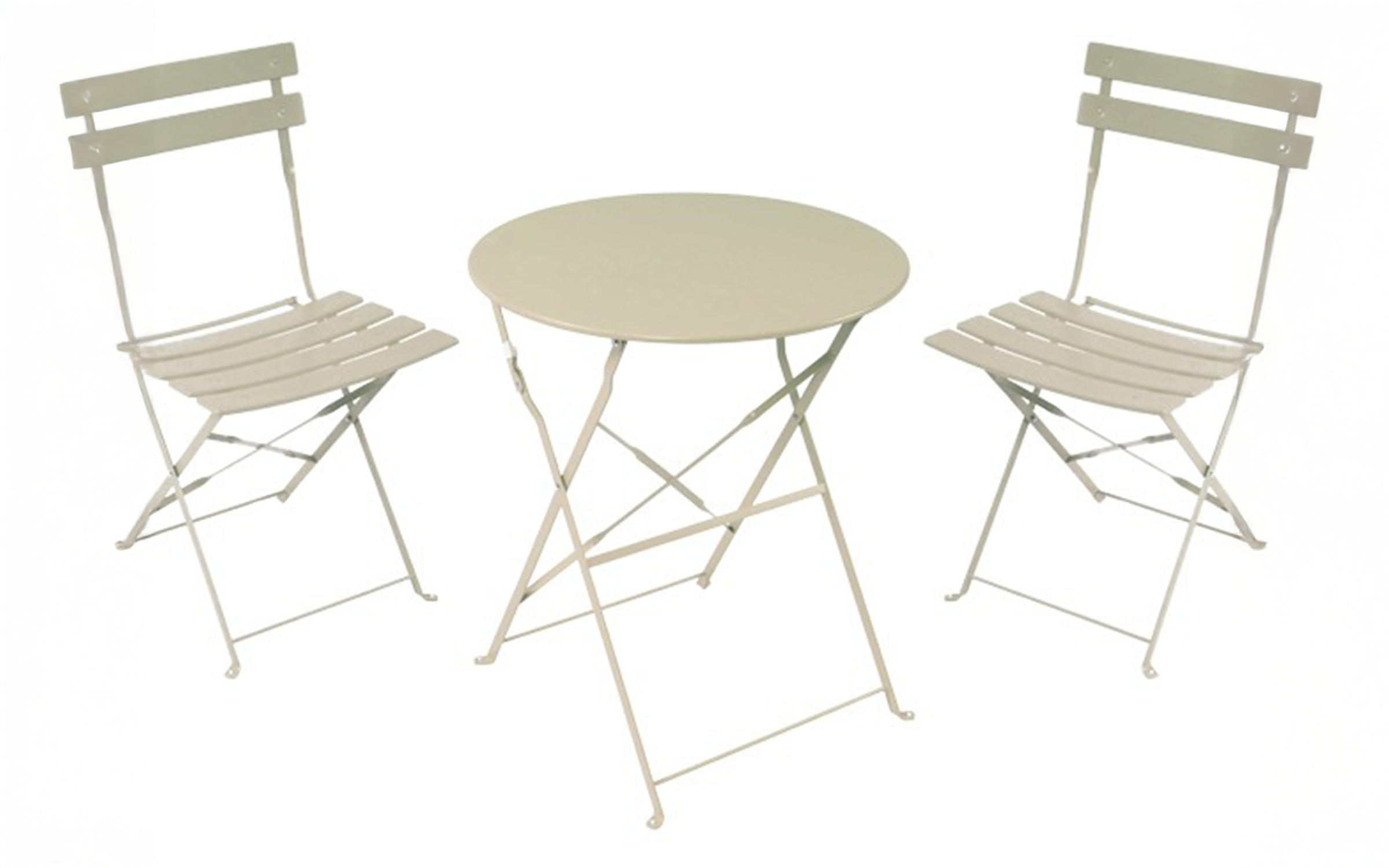 Set of table + chairs Bisto, beige  1