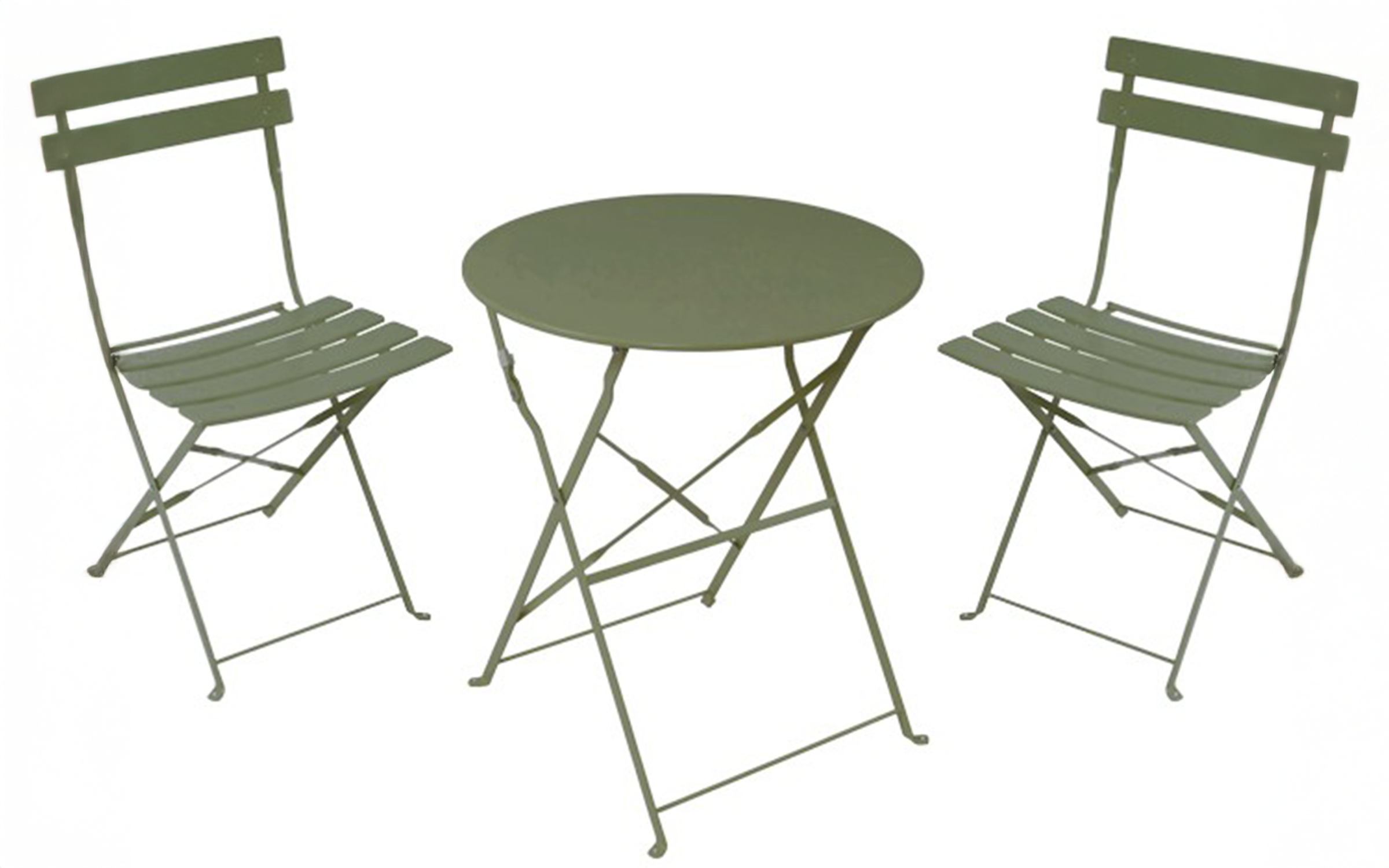 Set of table + chairs Bisto, green  1