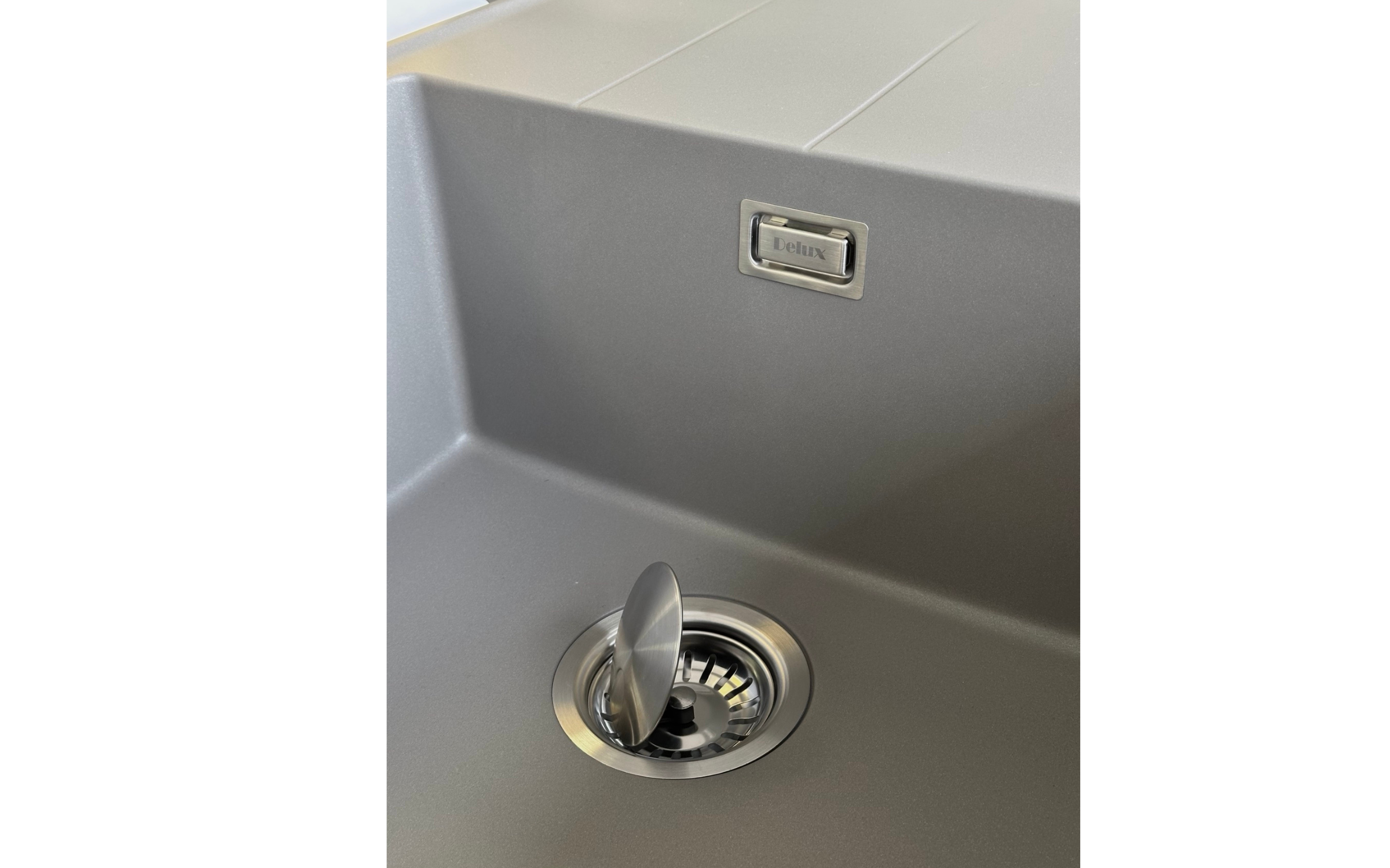 Granite sink Delux-L, grey  4