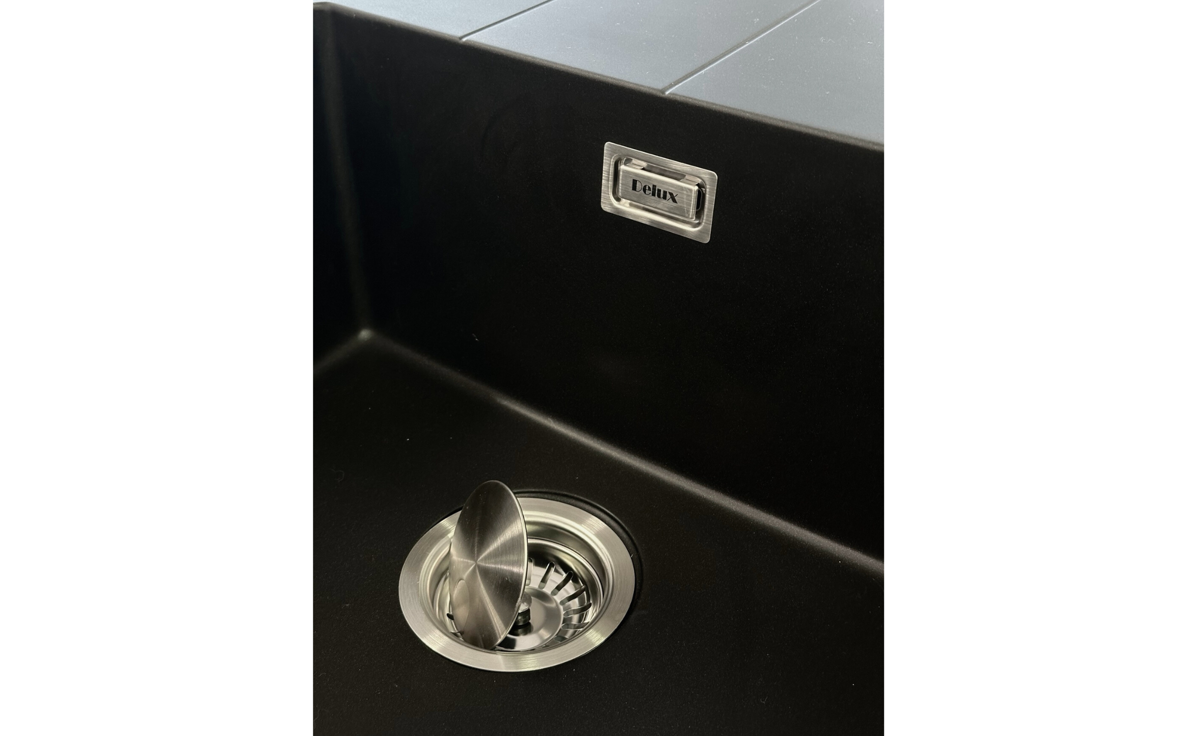 Granite sink Delux-L, black  4