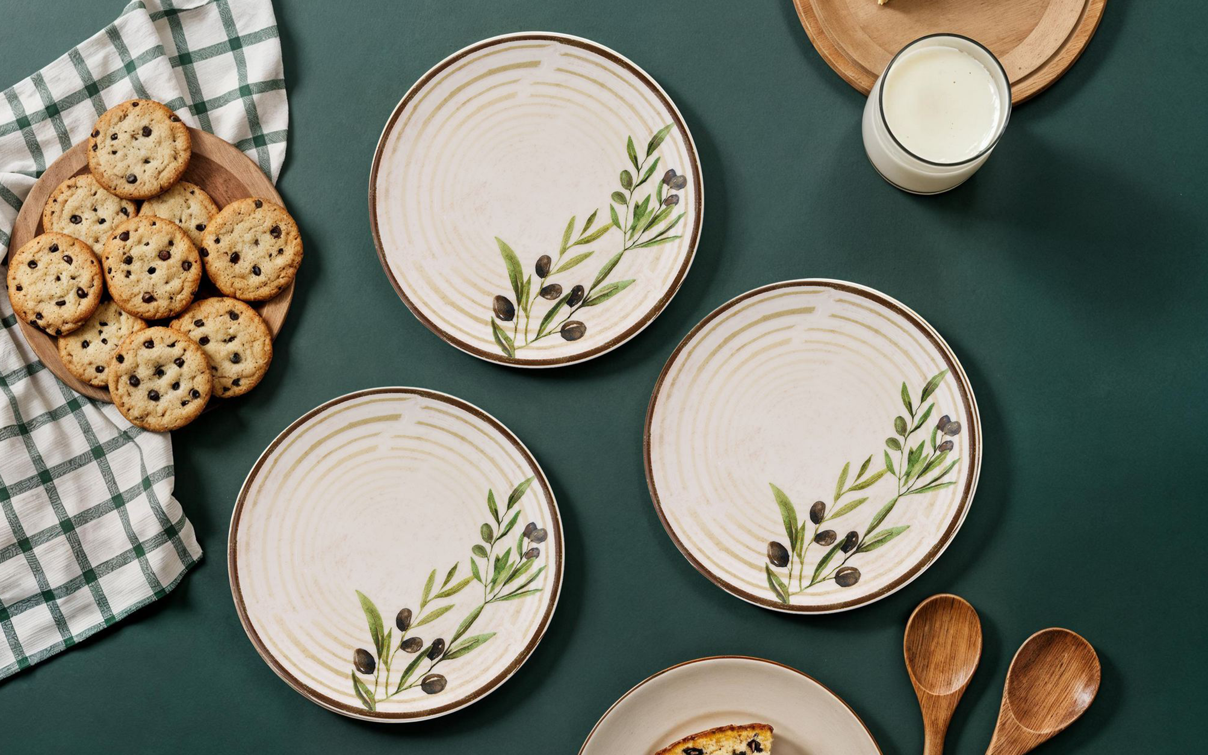 Dinner set 6 parts Weary Flower, multicolored  1