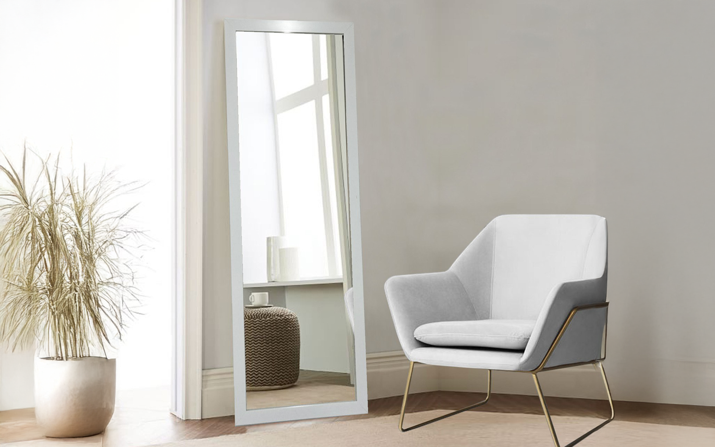 Mirror 40/105 cm Cheval 105, white  2