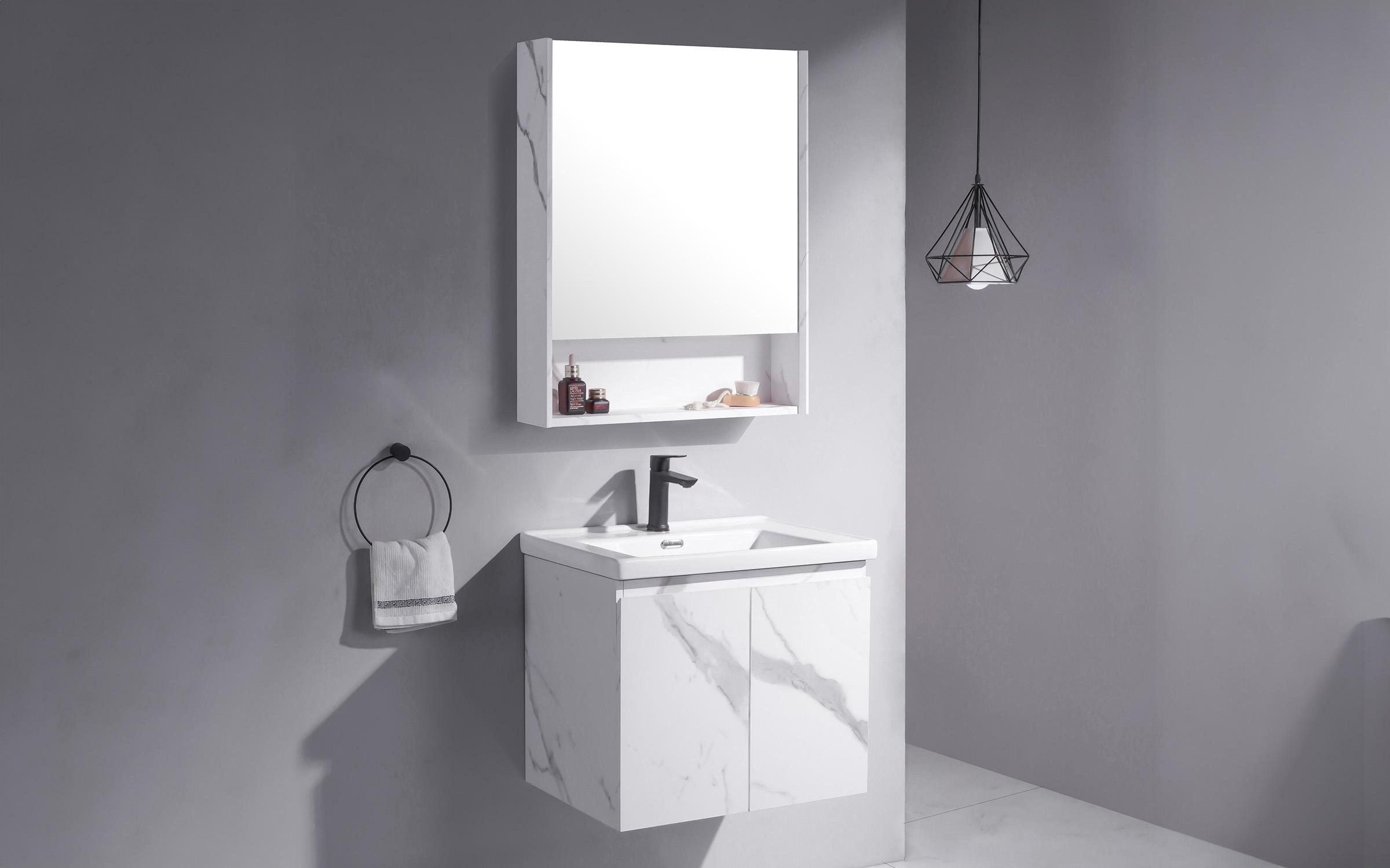 PVC bathroom cabinet set Vaneta 2, white  4