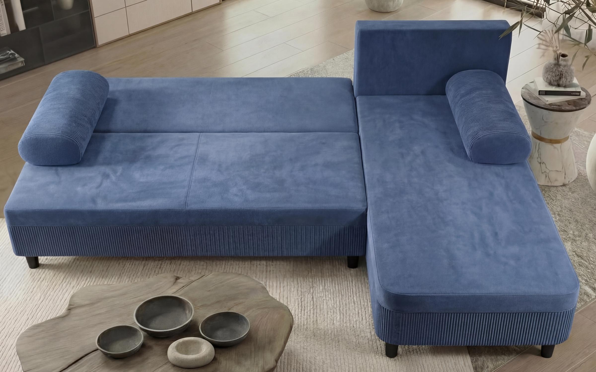Extendable corner sofa Delano, blue  2