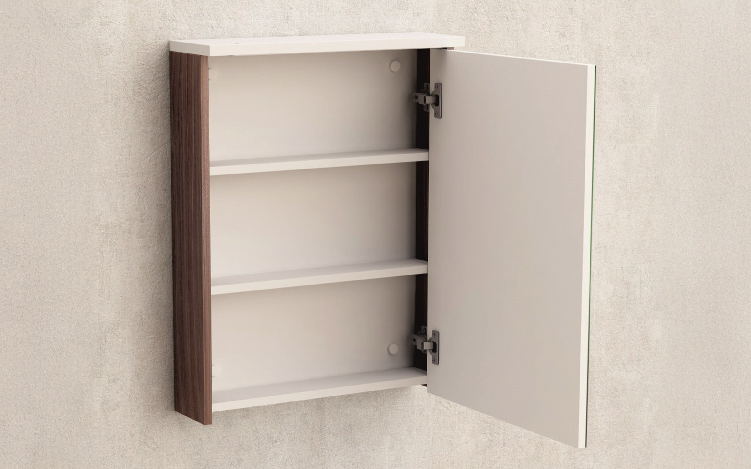 PVC mirror bathroom cabinet ICMC5018-70, natural  2