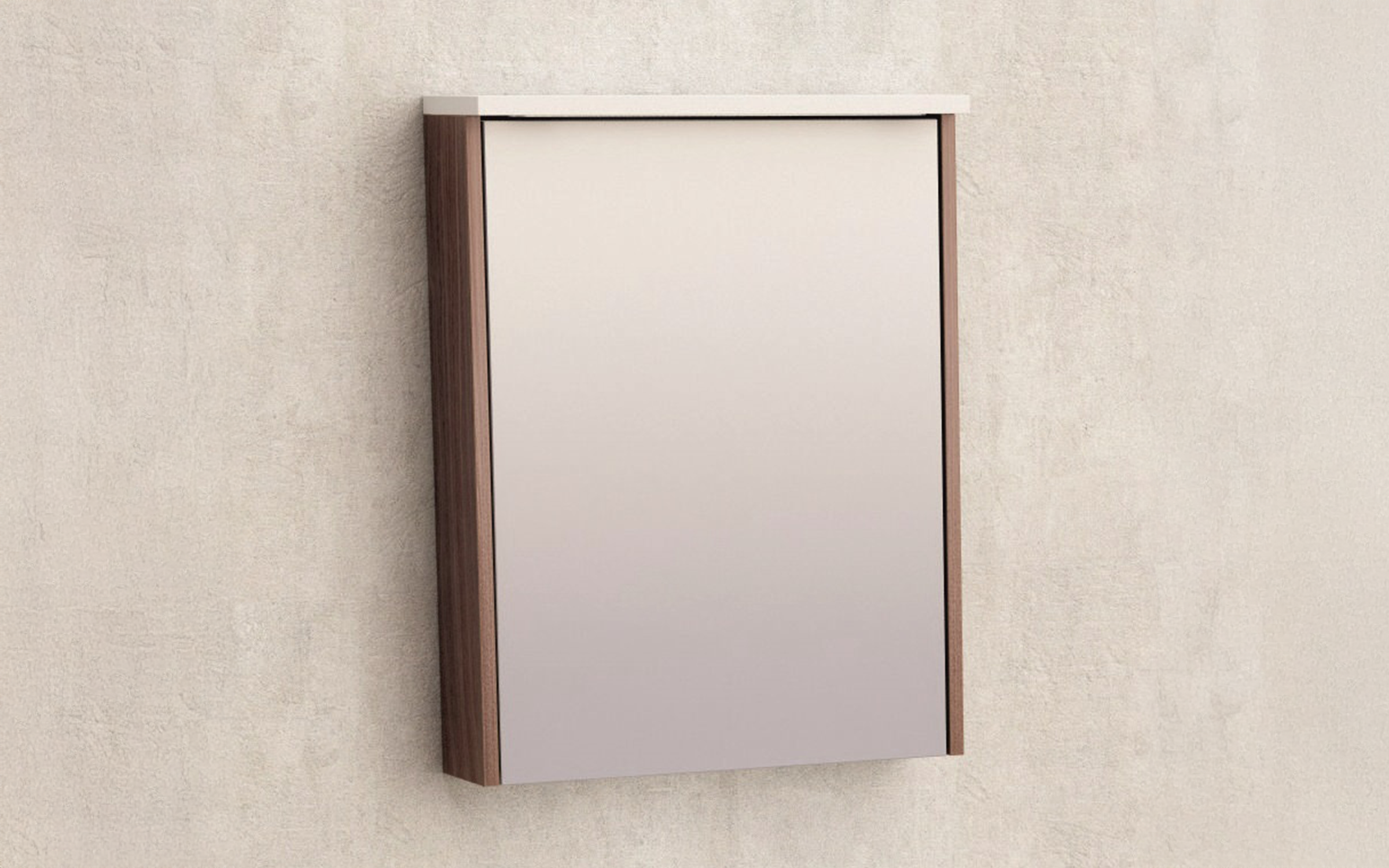 PVC mirror bathroom cabinet ICMC5018-70, natural  1