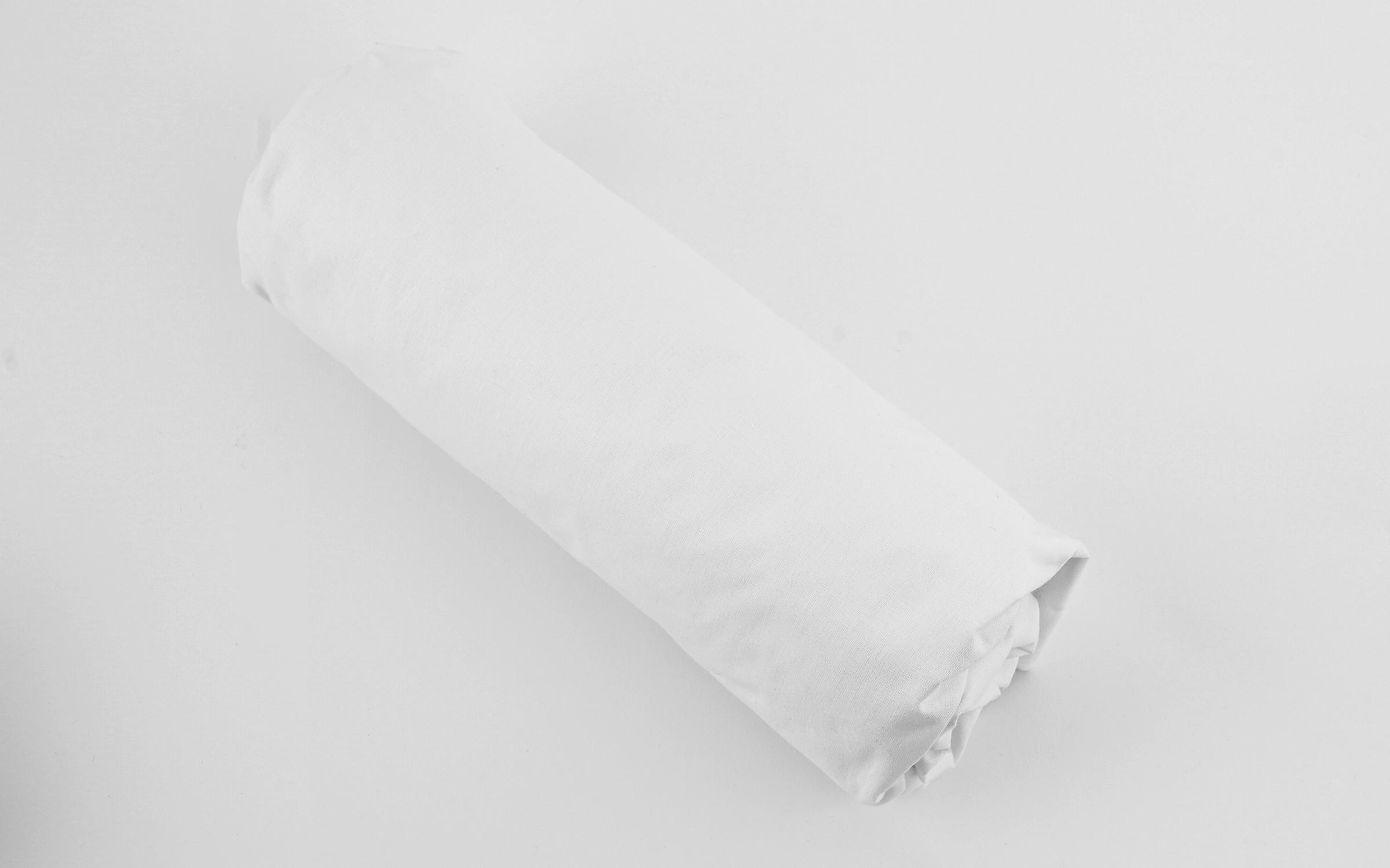 Fitted sheet, white, 90/200 cm  1