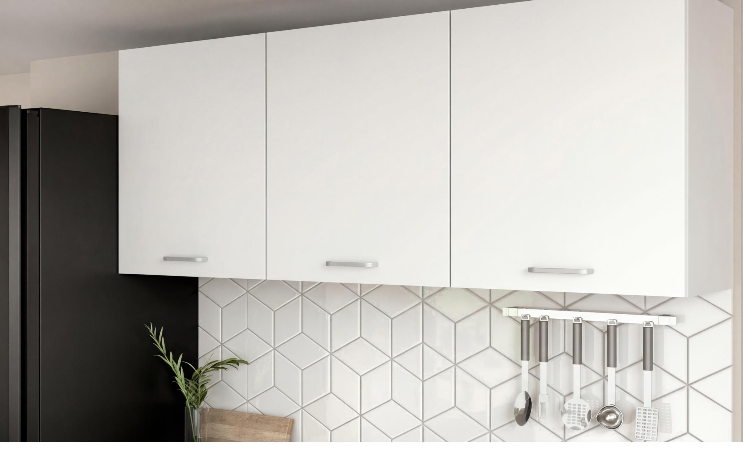 Kitchen with included thermo countertop Lora 5, white + Evoke oak  6