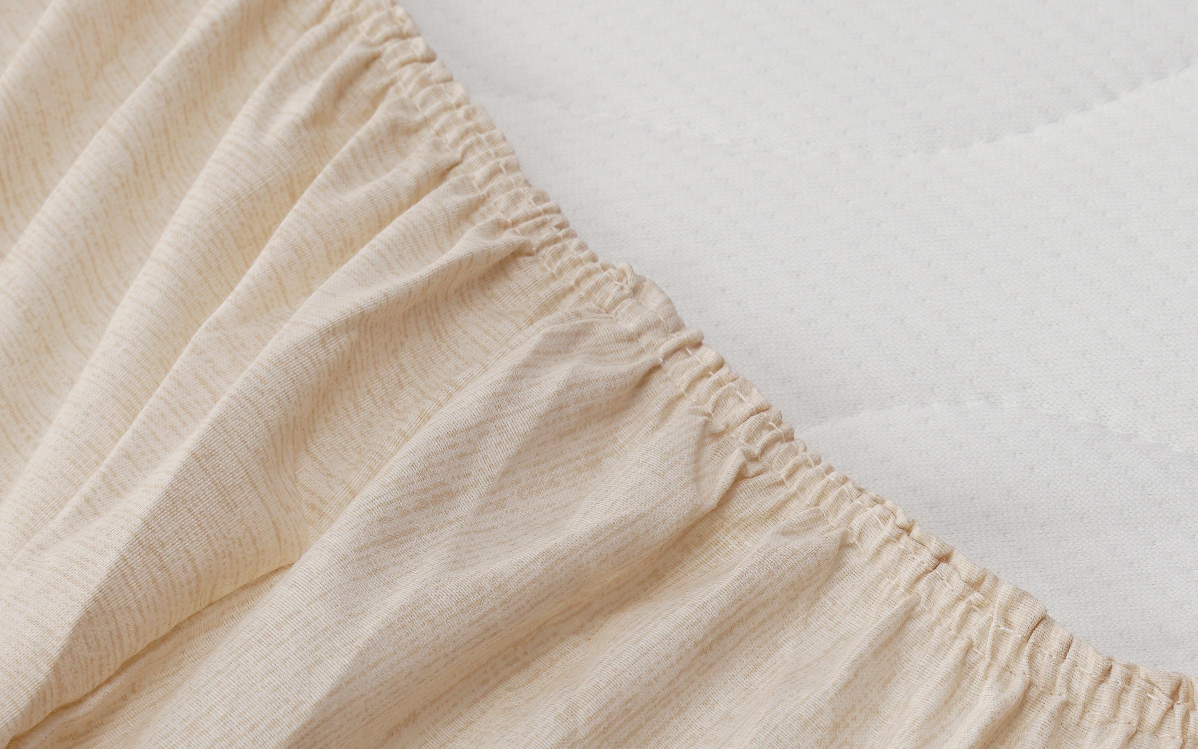 Fitted sheet, beige, 164/200 cm  2