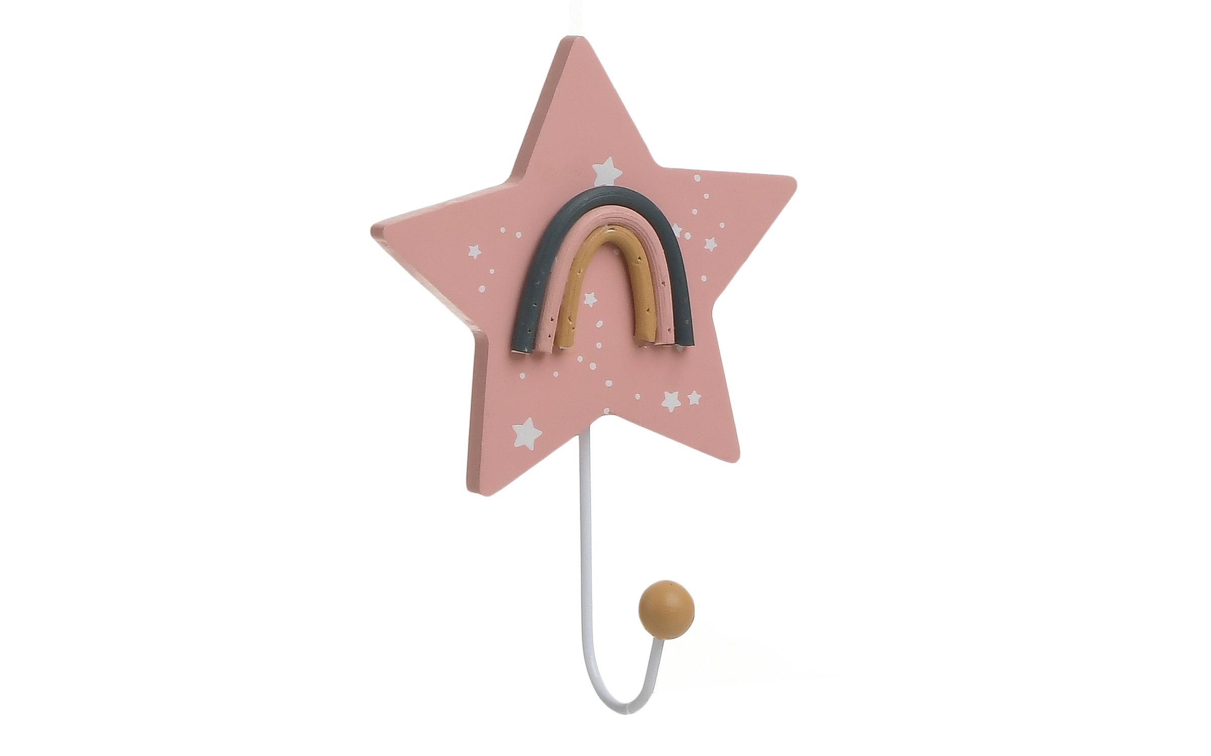 Children's coat rack Stars, pink  1