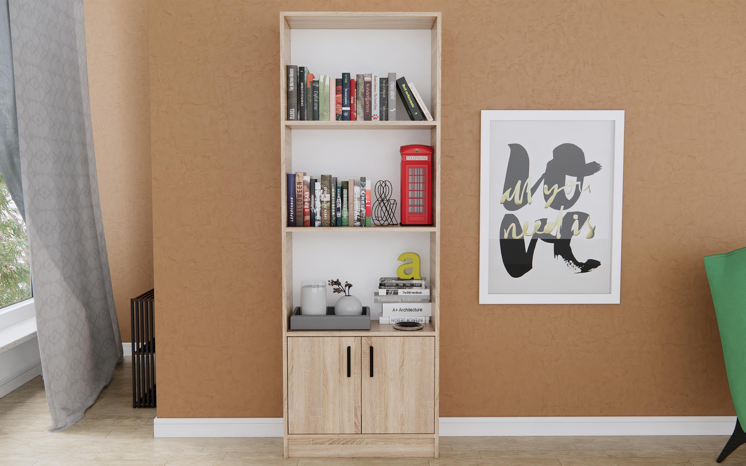 Bookcase Fedra, Sonoma oak  2