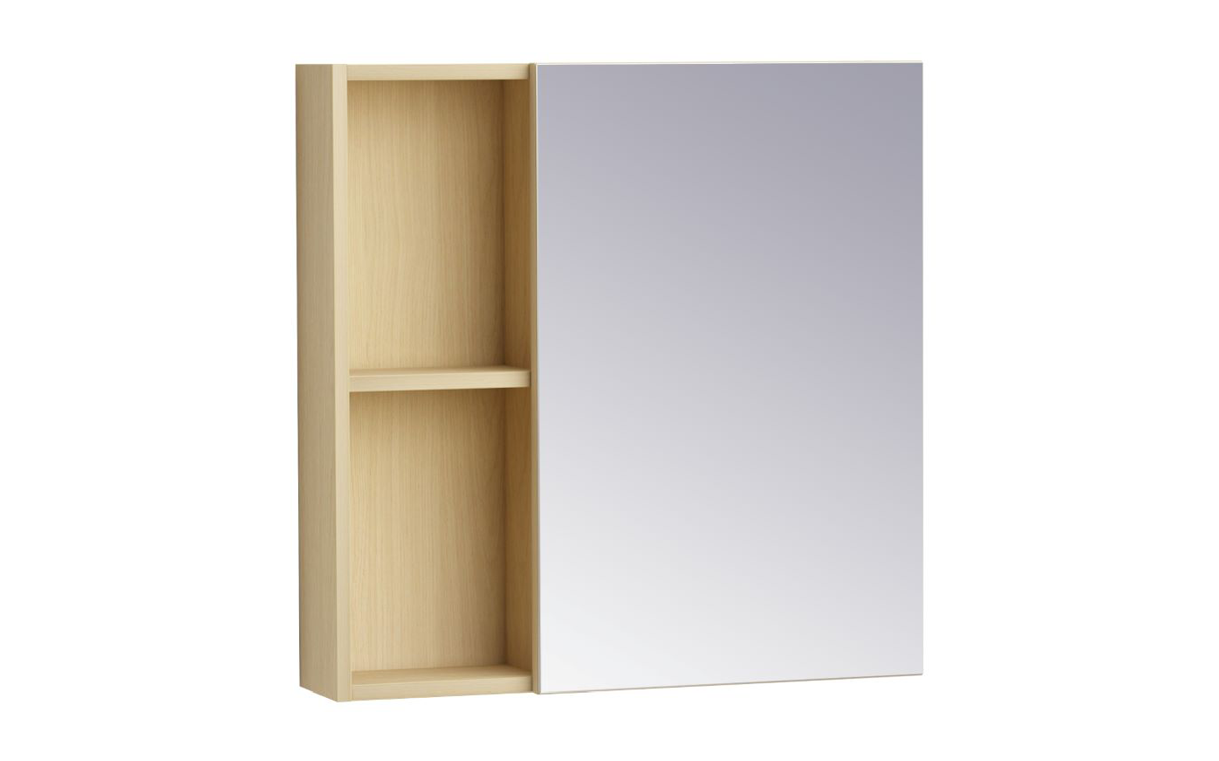 PVC mirror bathroom cabinet ICMC6060-085, natural  1