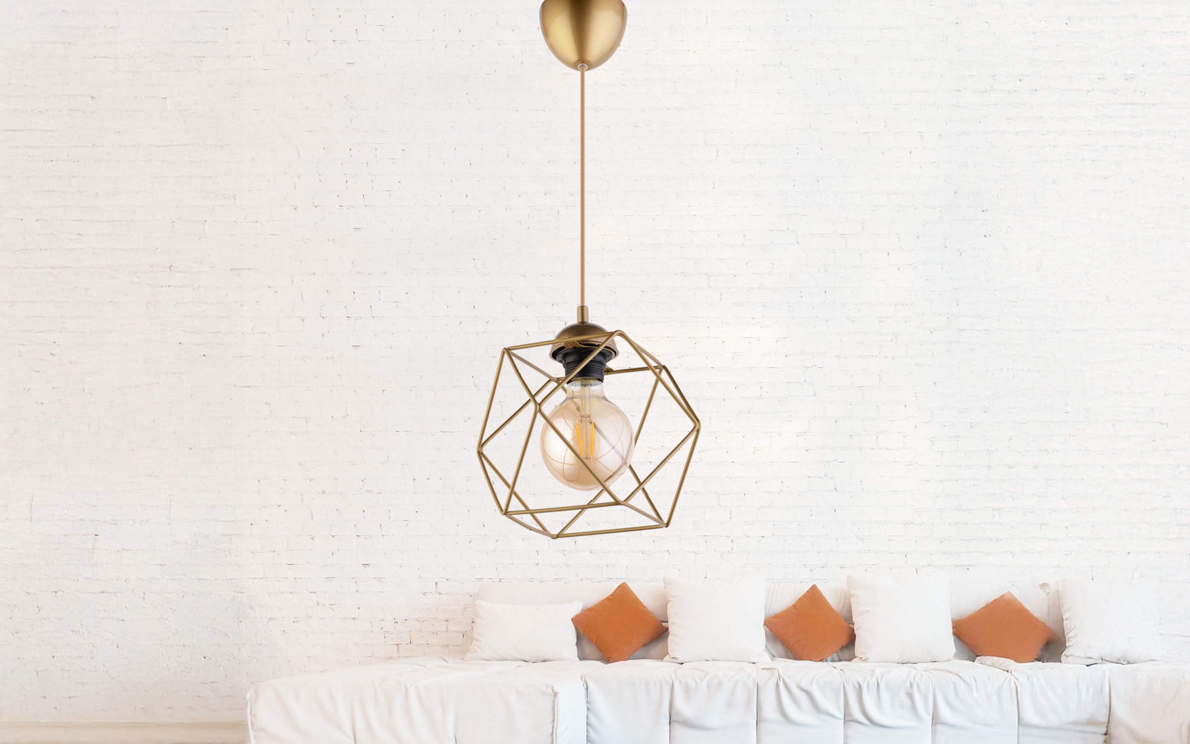 Bulb type: 1xE27/max 40W Ceiling lamp 06714, golden  2