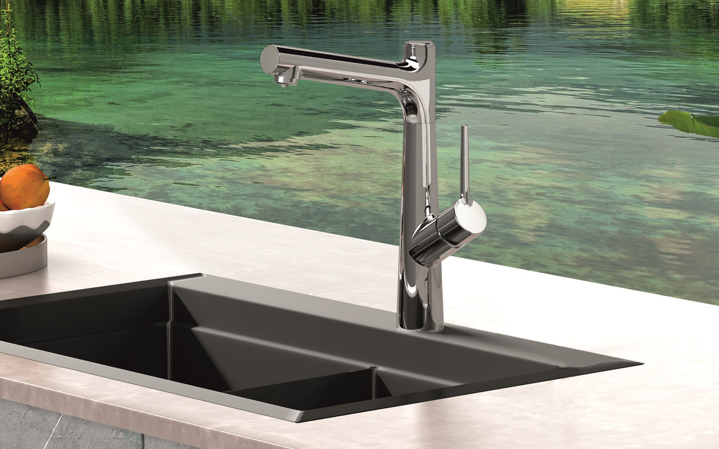 Kitchen mixer tap for drinking water ICF7163445C, chrome  2