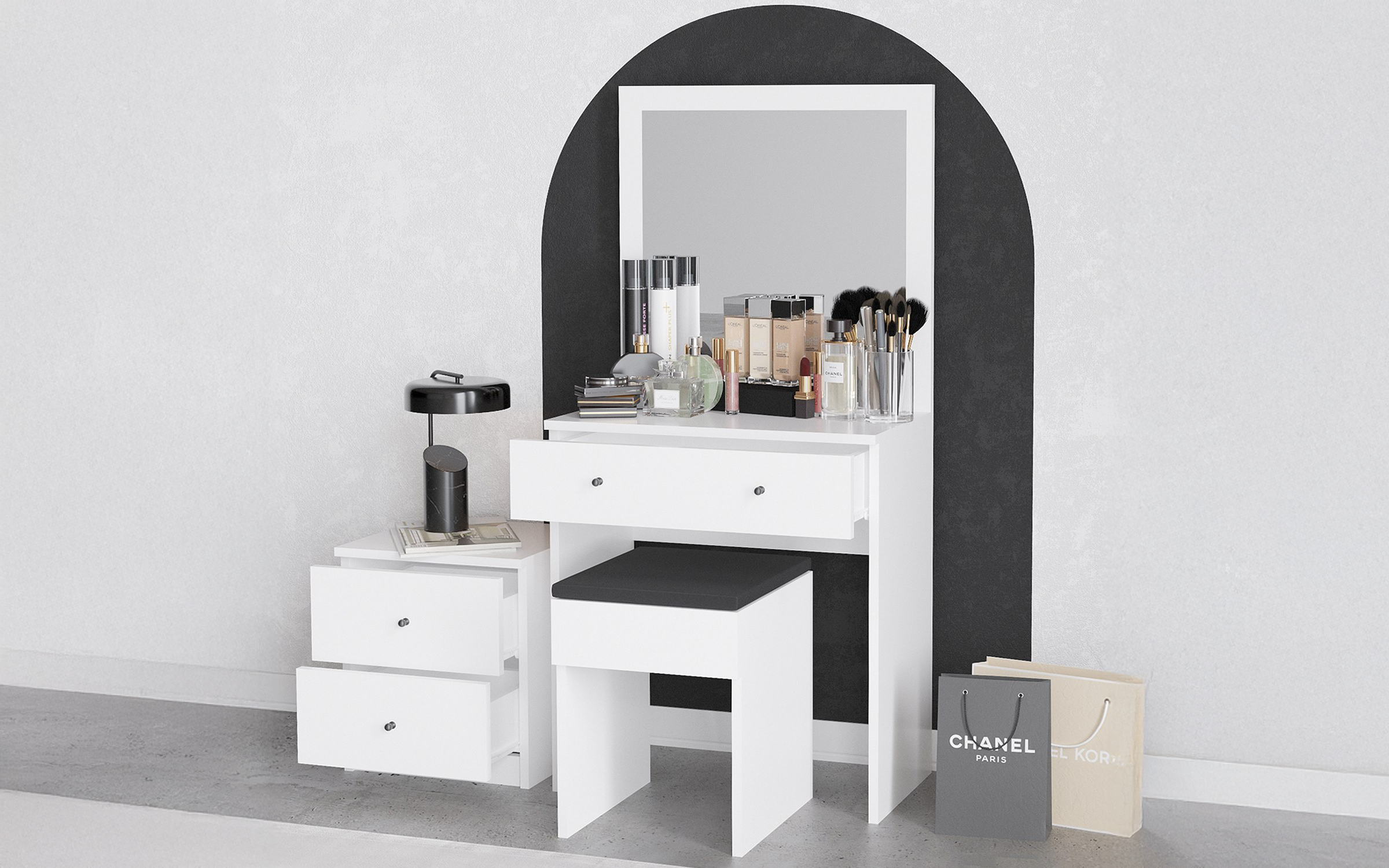 Dressing table Nessie, white  3