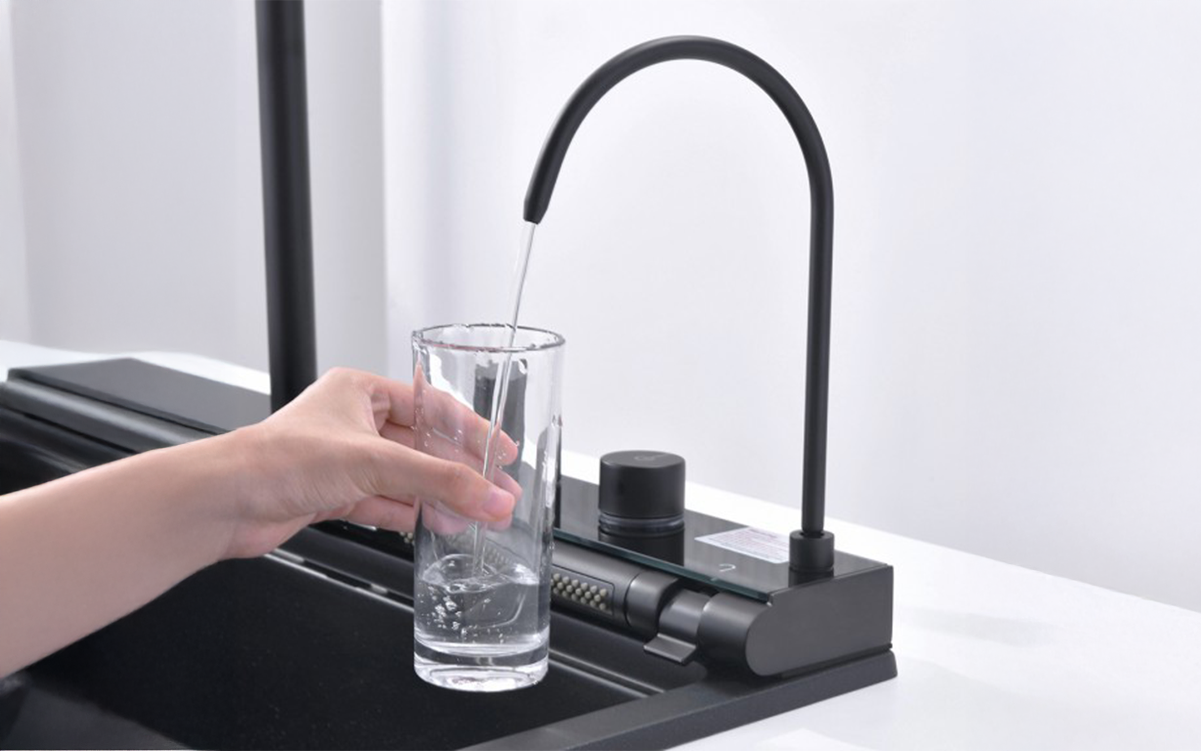 Multifunctional sink with mixer tap AQUARIS, grey  8