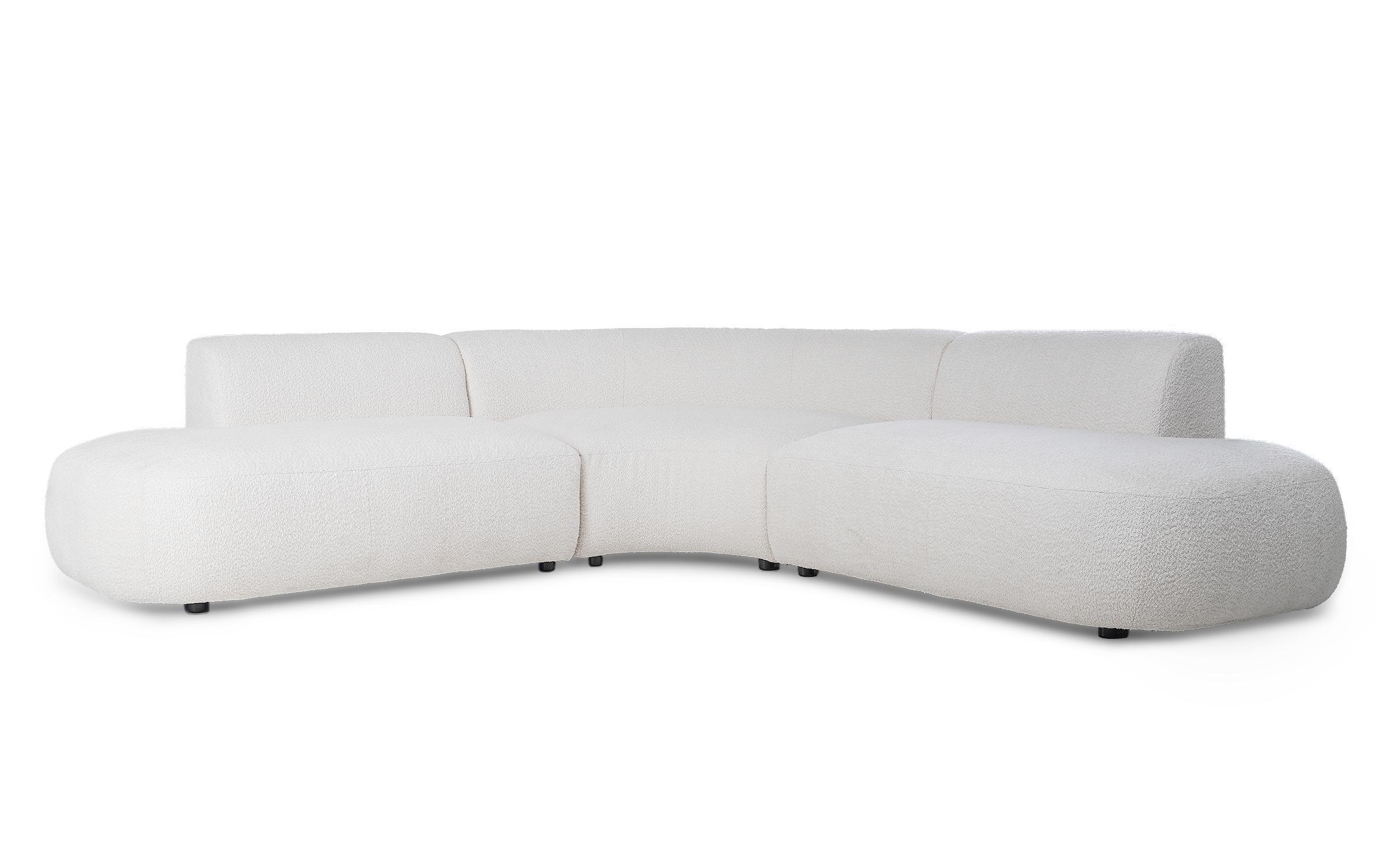 Corner sofa Alino, white  7