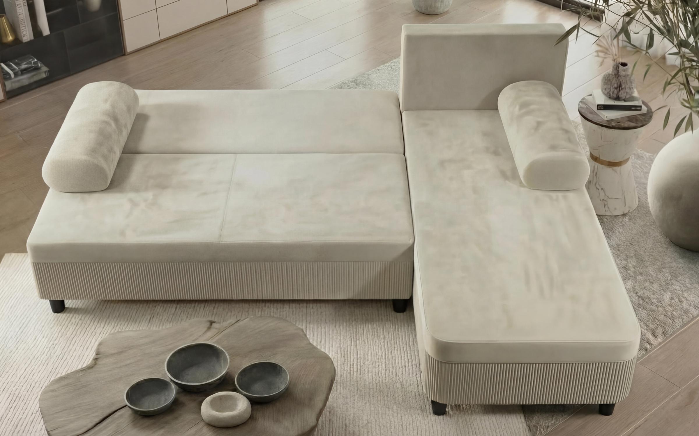 Extendable corner sofa Delano, beige  6
