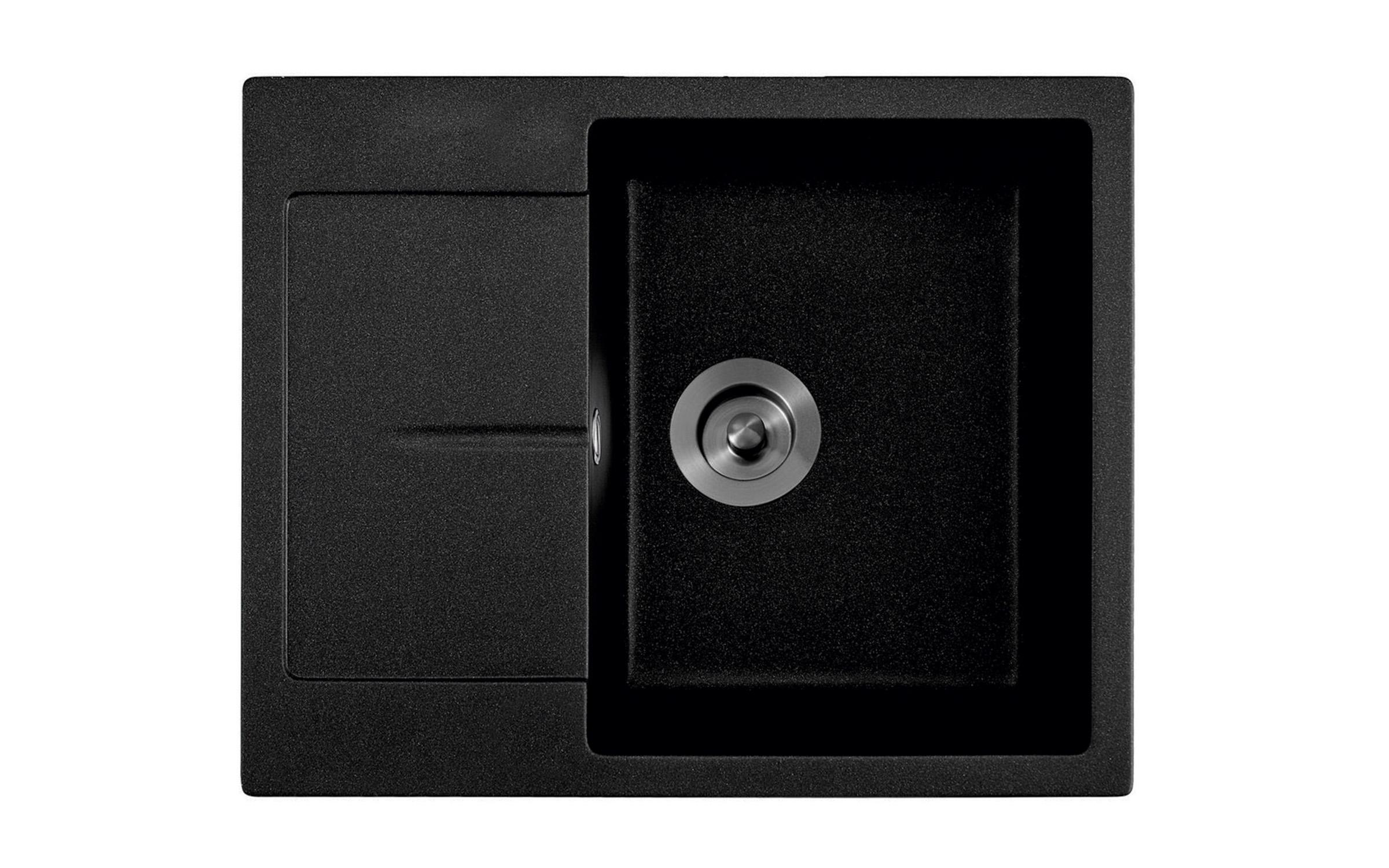 Granite sink ICGS8220, black, depth 21.5 cm  1
