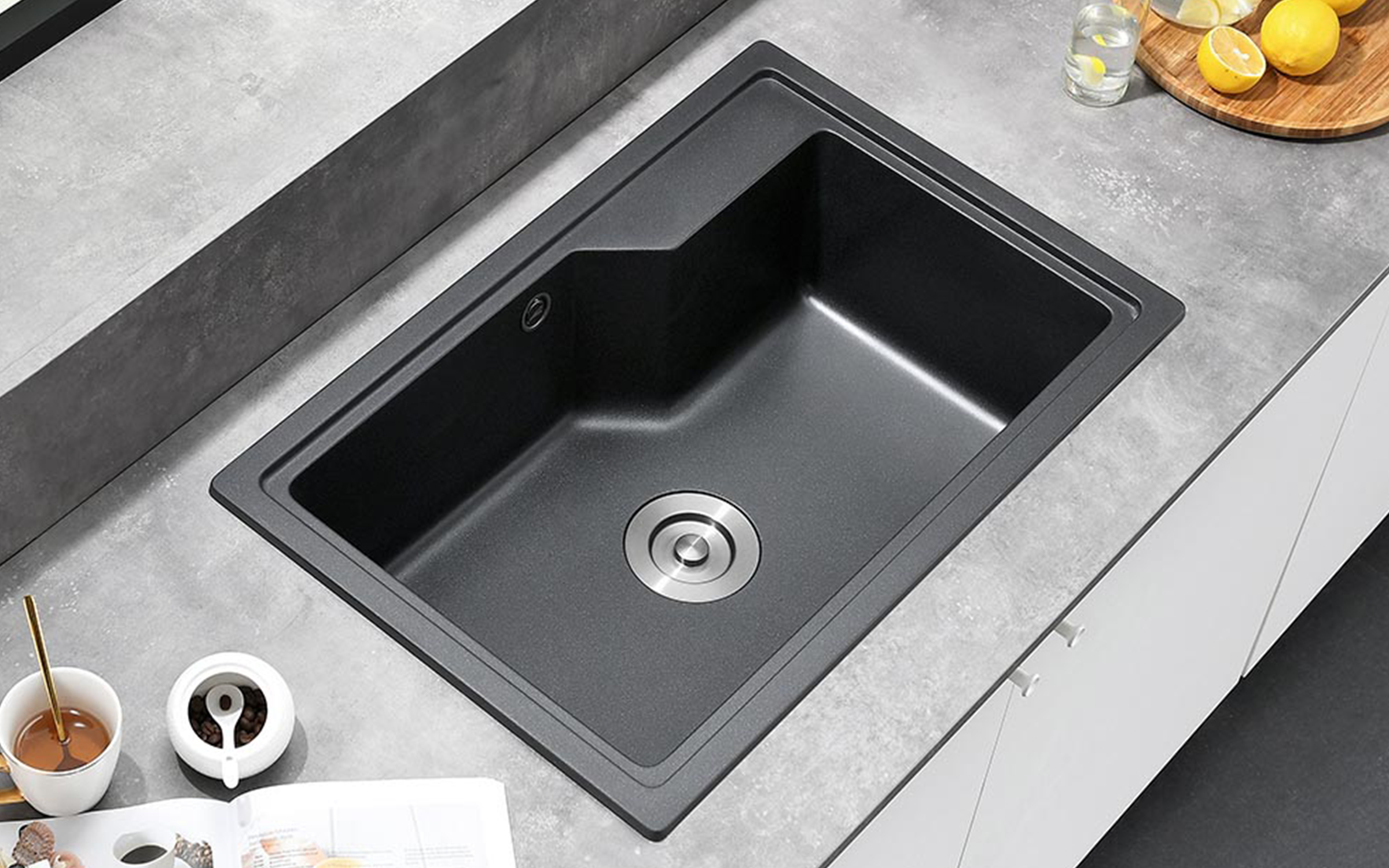 ICGS 8315 Granite sink, black matt  2