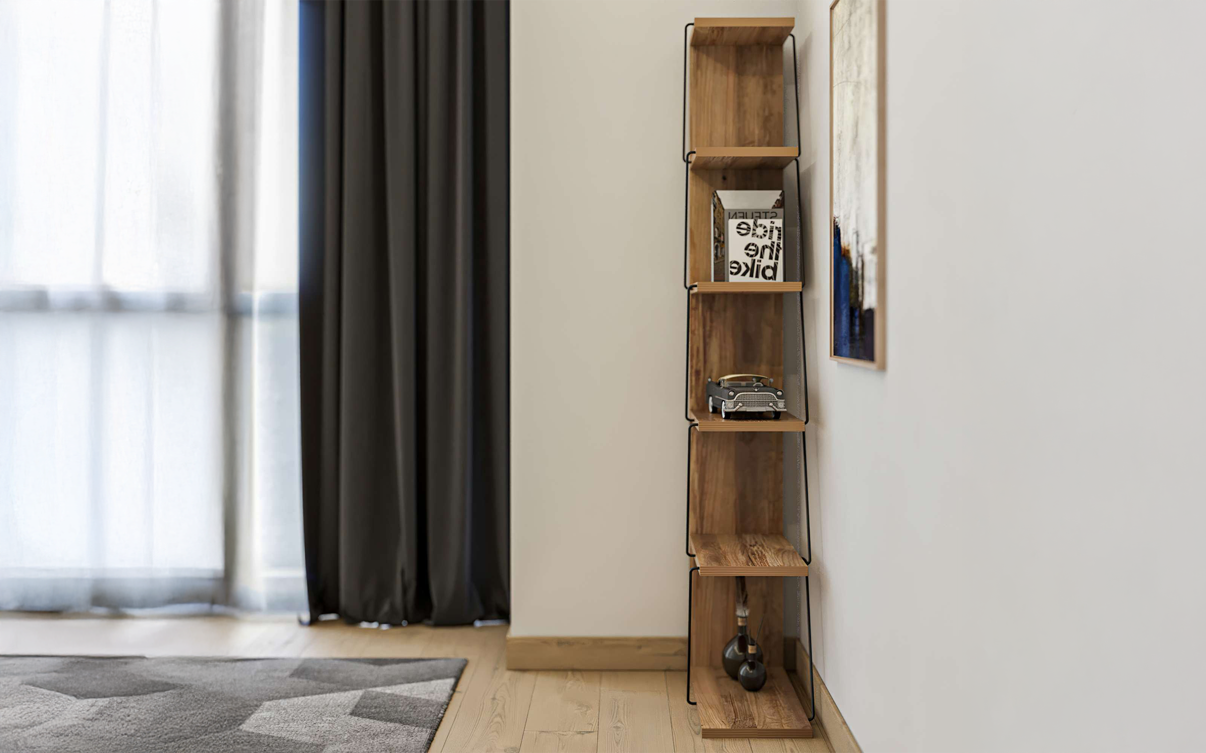 Bookcase Fresco, pine  3