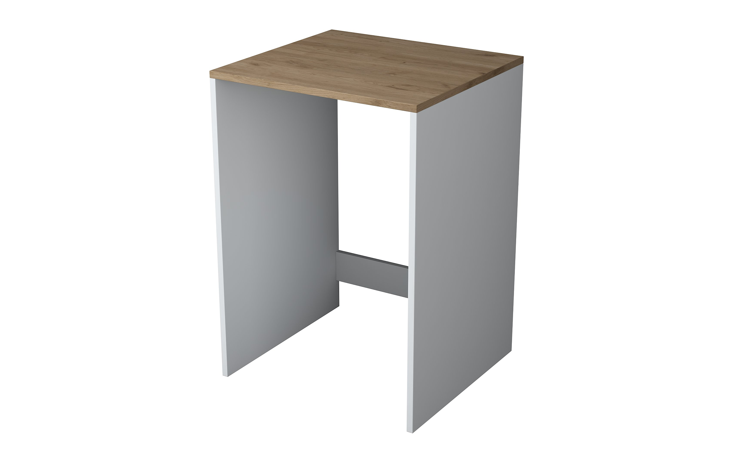 Washing machine cabinet Rocky, walnut + white  2