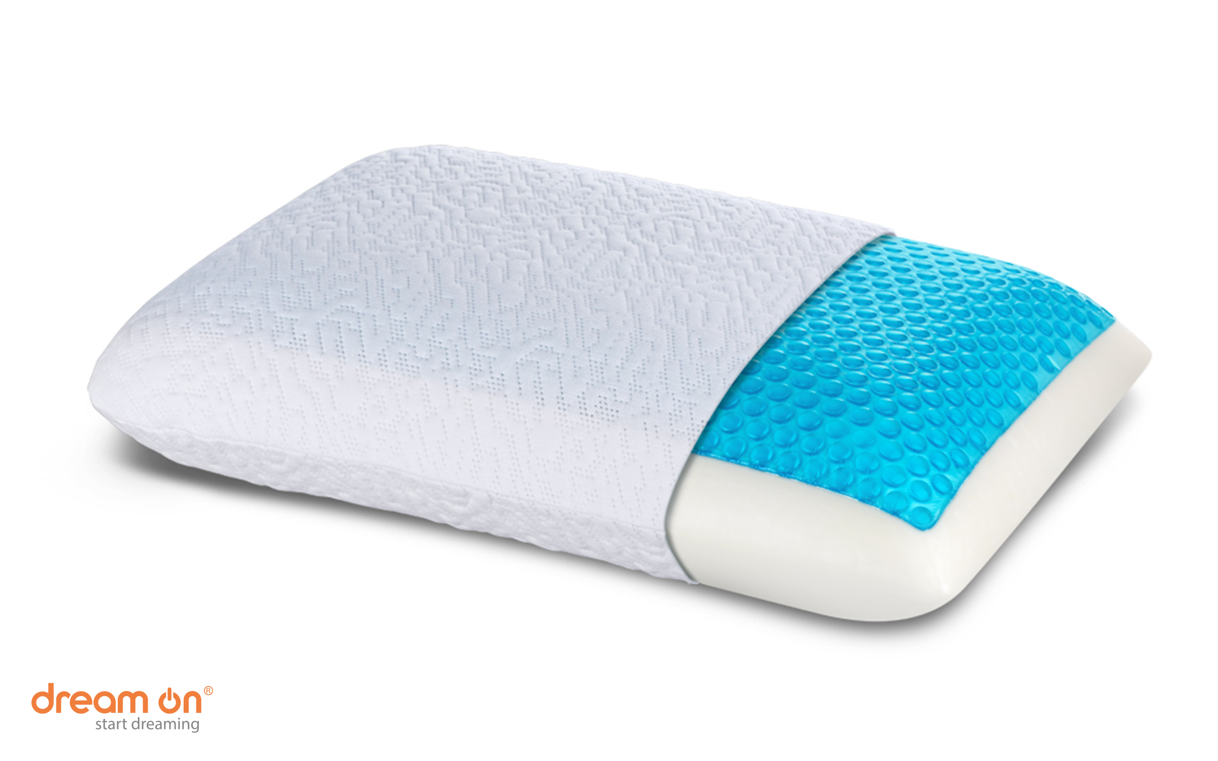 Pillow 59/39 Gel Queen, white  3
