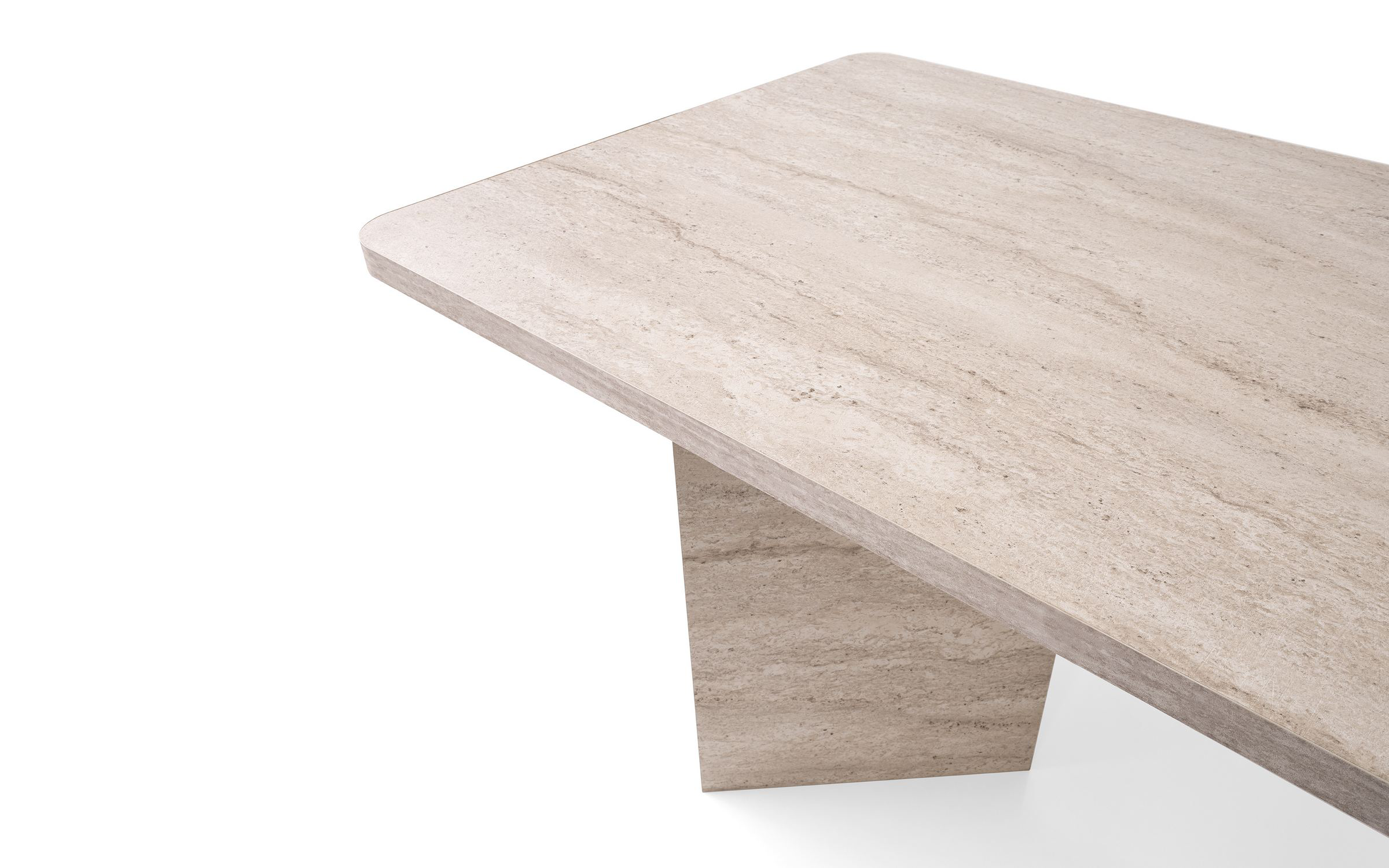 Dining table Siela, travertine decor  9