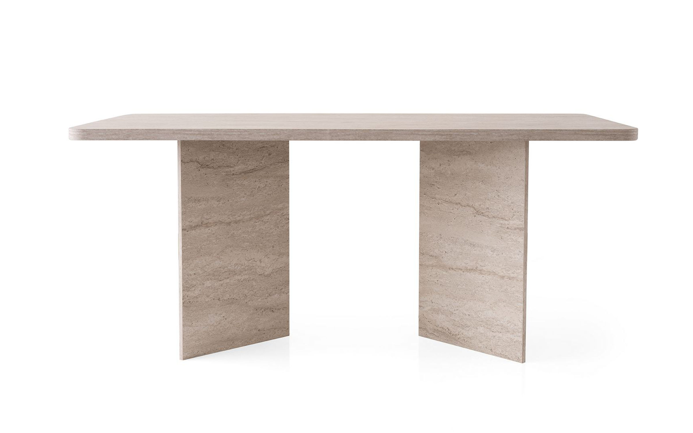 Dining table Siela, travertine decor  6