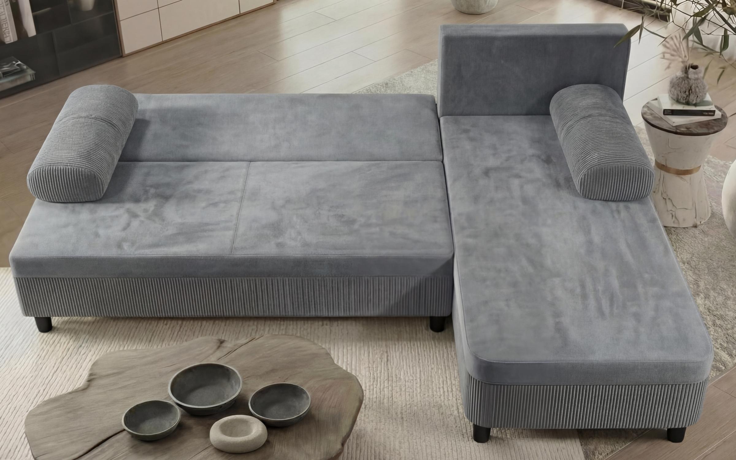 Extendable corner sofa Delano, grey  5