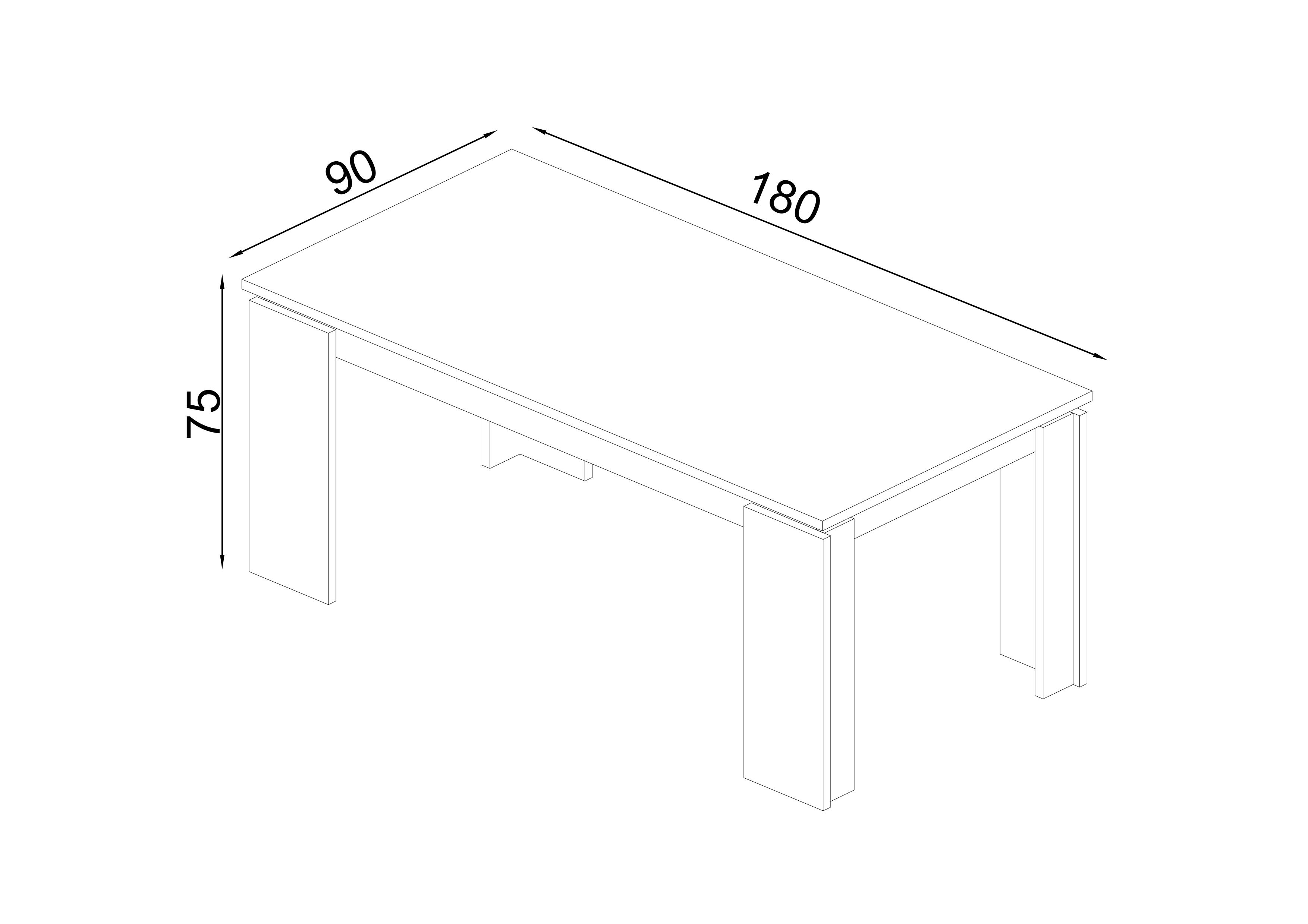 Dining table Rida, Tobacco Craft oak  2