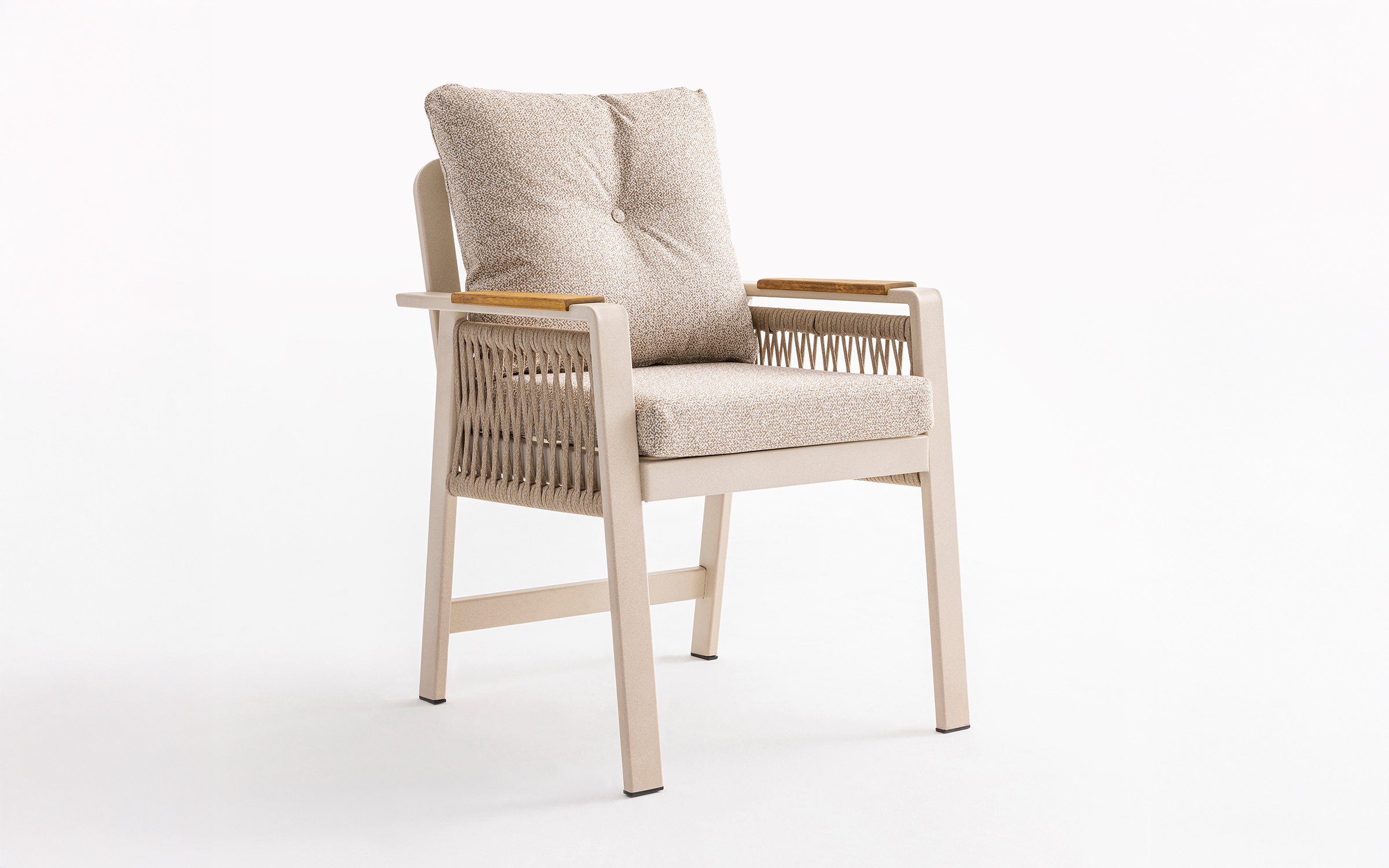 Set of table + 6 chairs Artemis, cream  5