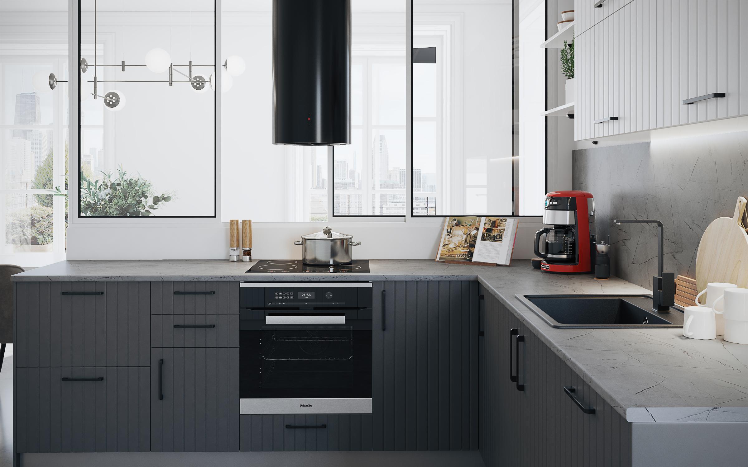 Kitchen cabinet Ava 51, anthracite matt  3