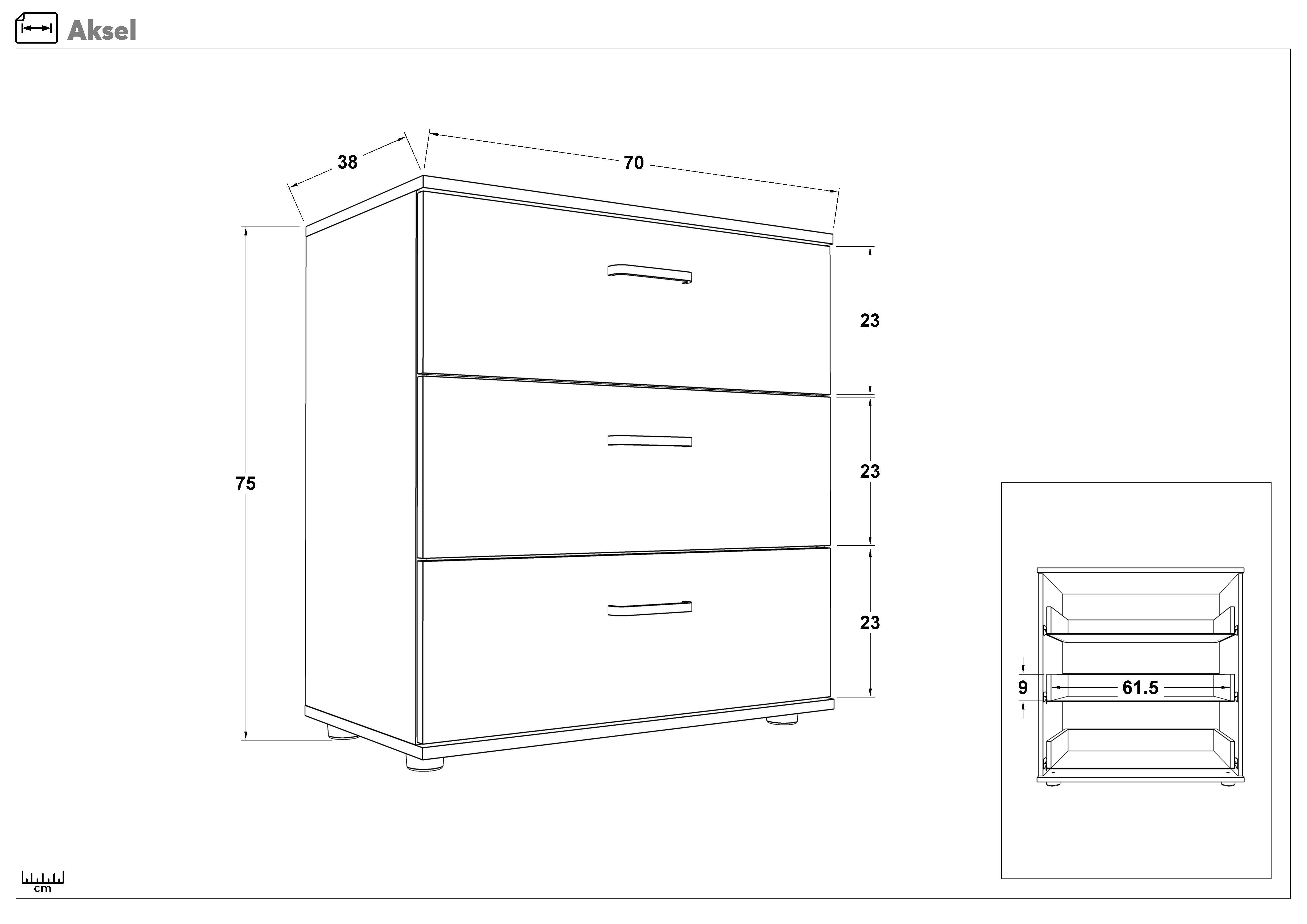 Dresser Axel, white  2