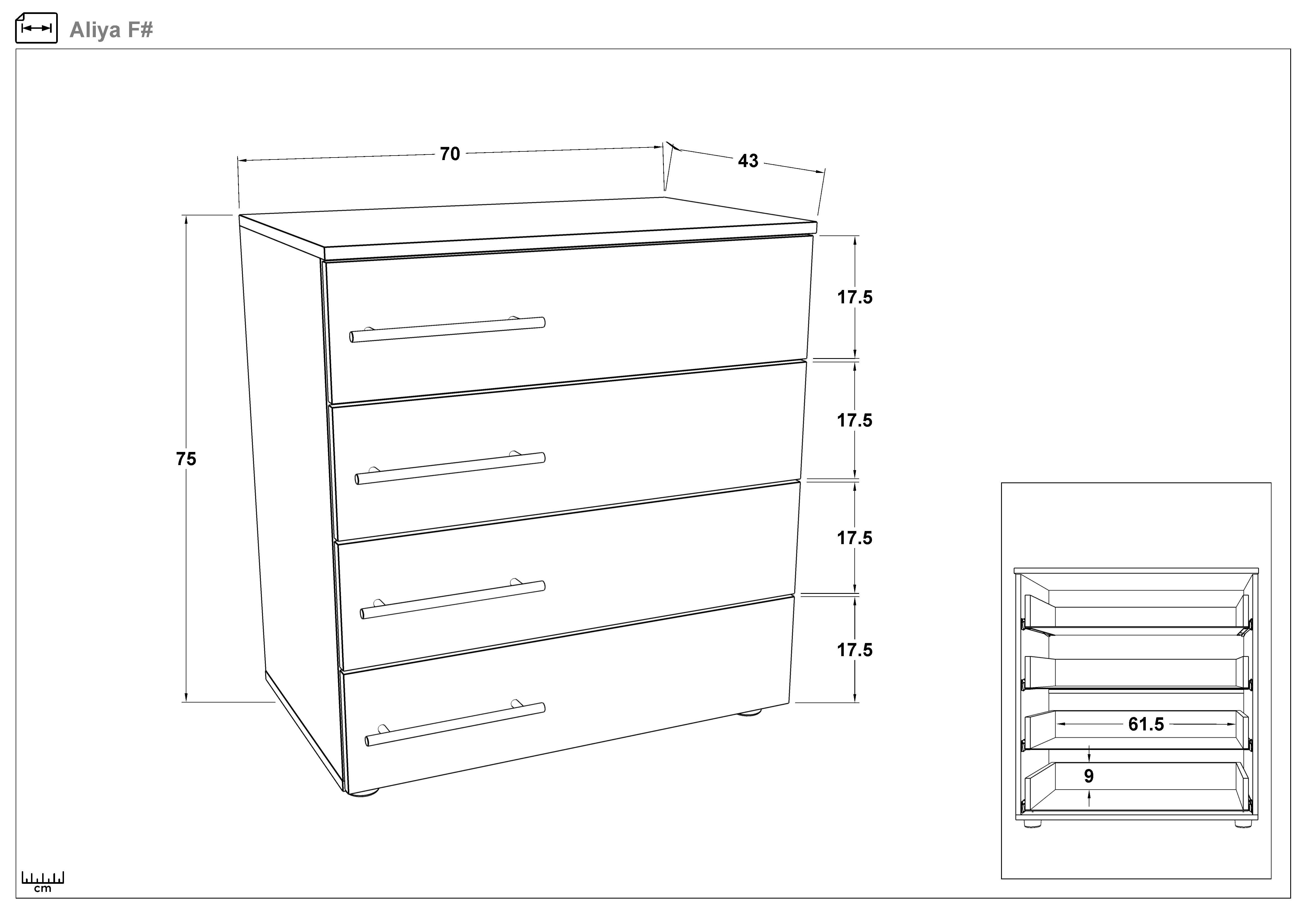 Dresser Aliya, Evoke oak + Silk  2