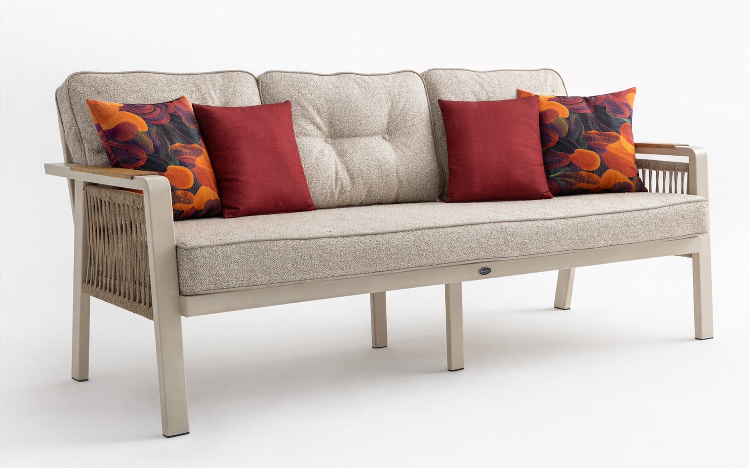 Set of table + chairs + sofa Artemis, cream  3